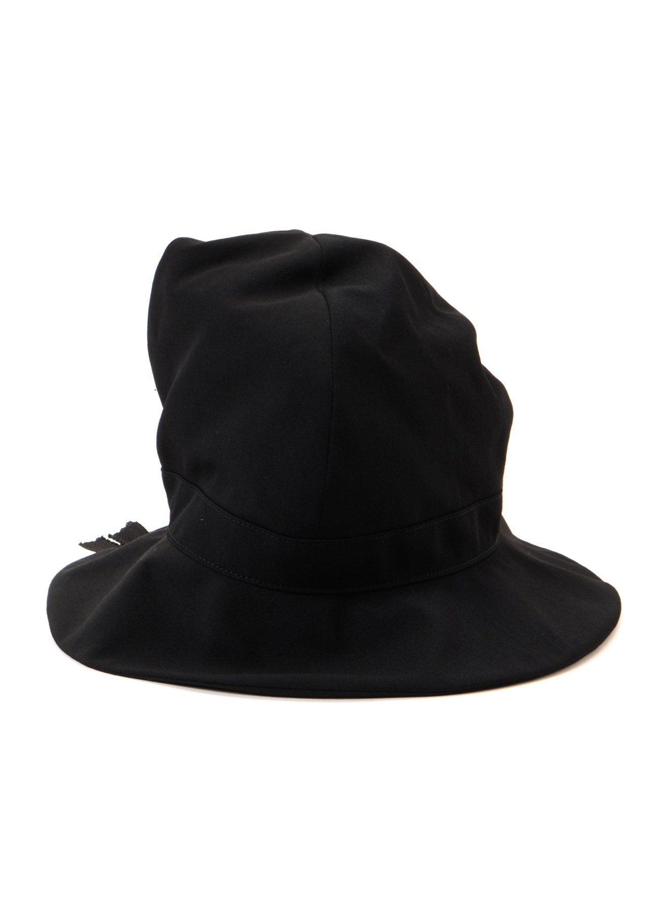 HARD TWISTED WOOL GABARDINE HAT WITH ZIP