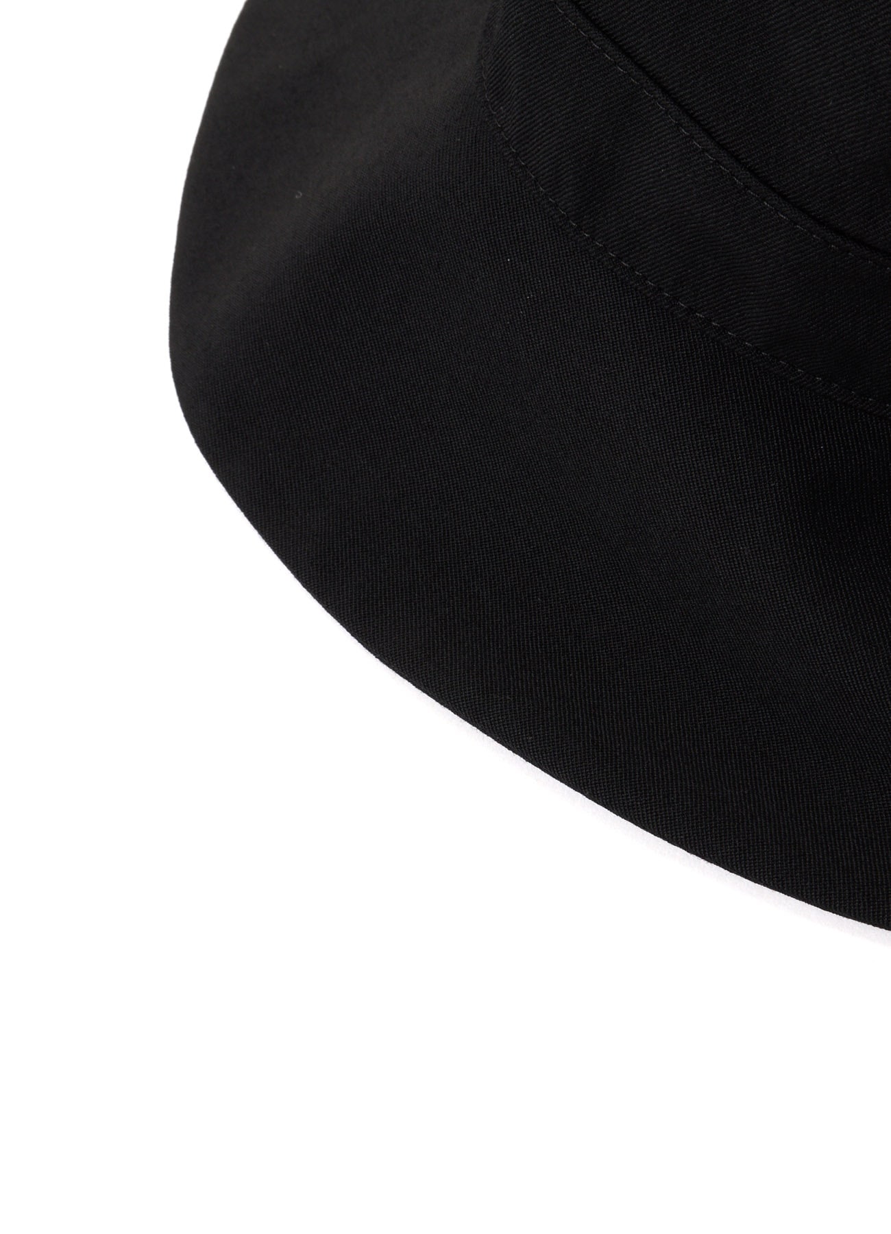 HARD TWISTED WOOL GABARDINE HAT WITH ZIP