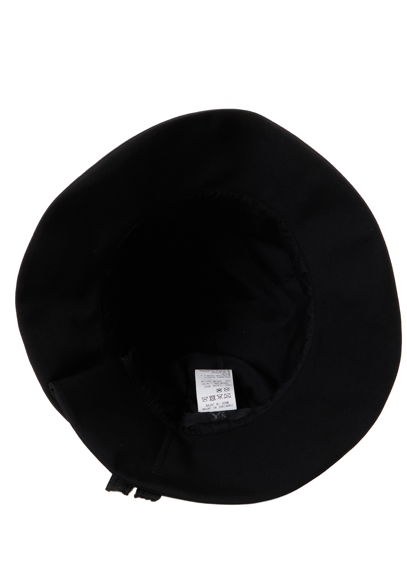 HARD TWISTED WOOL GABARDINE HAT WITH ZIP