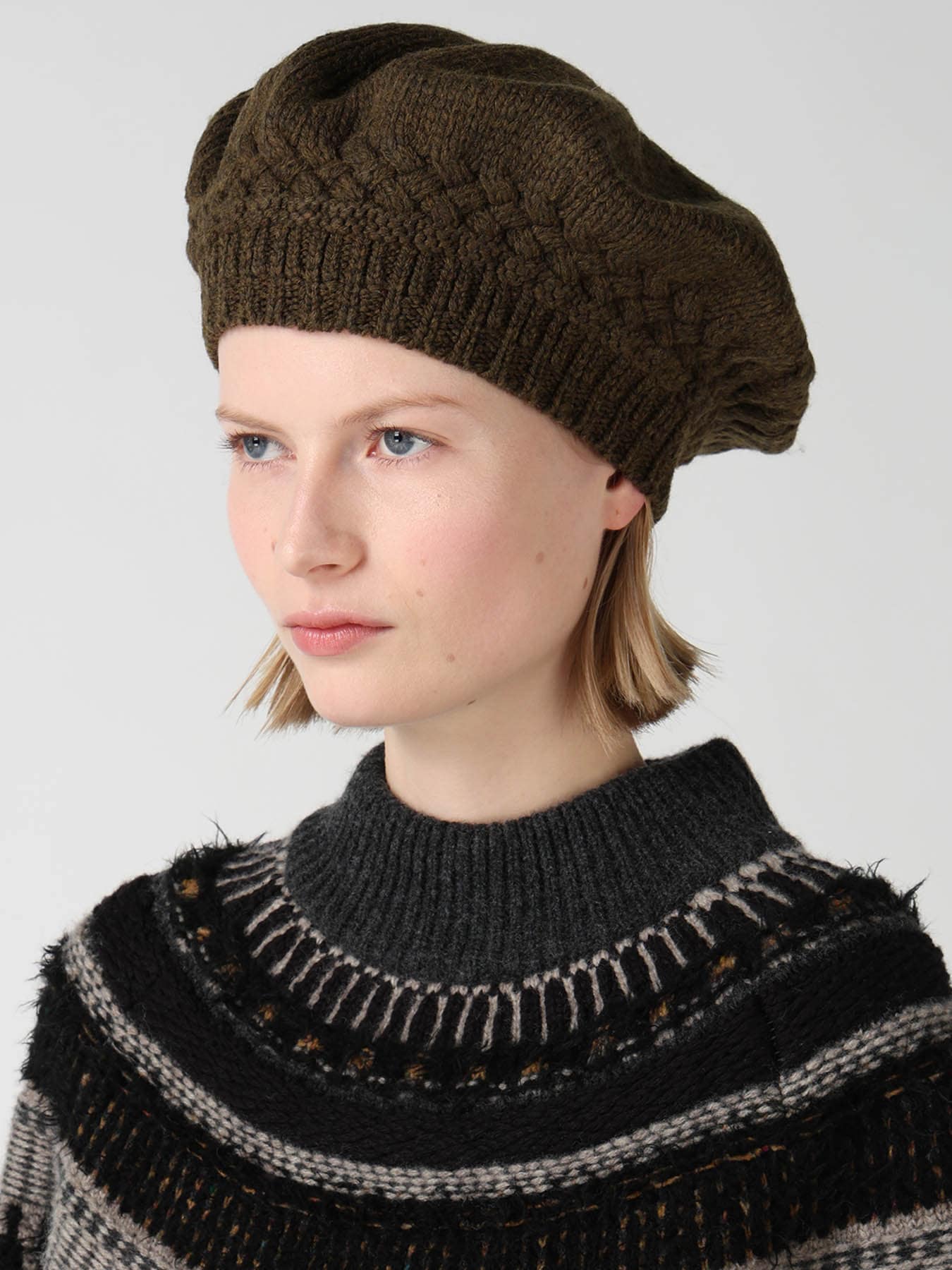LAMB WOOL KNIT BERET