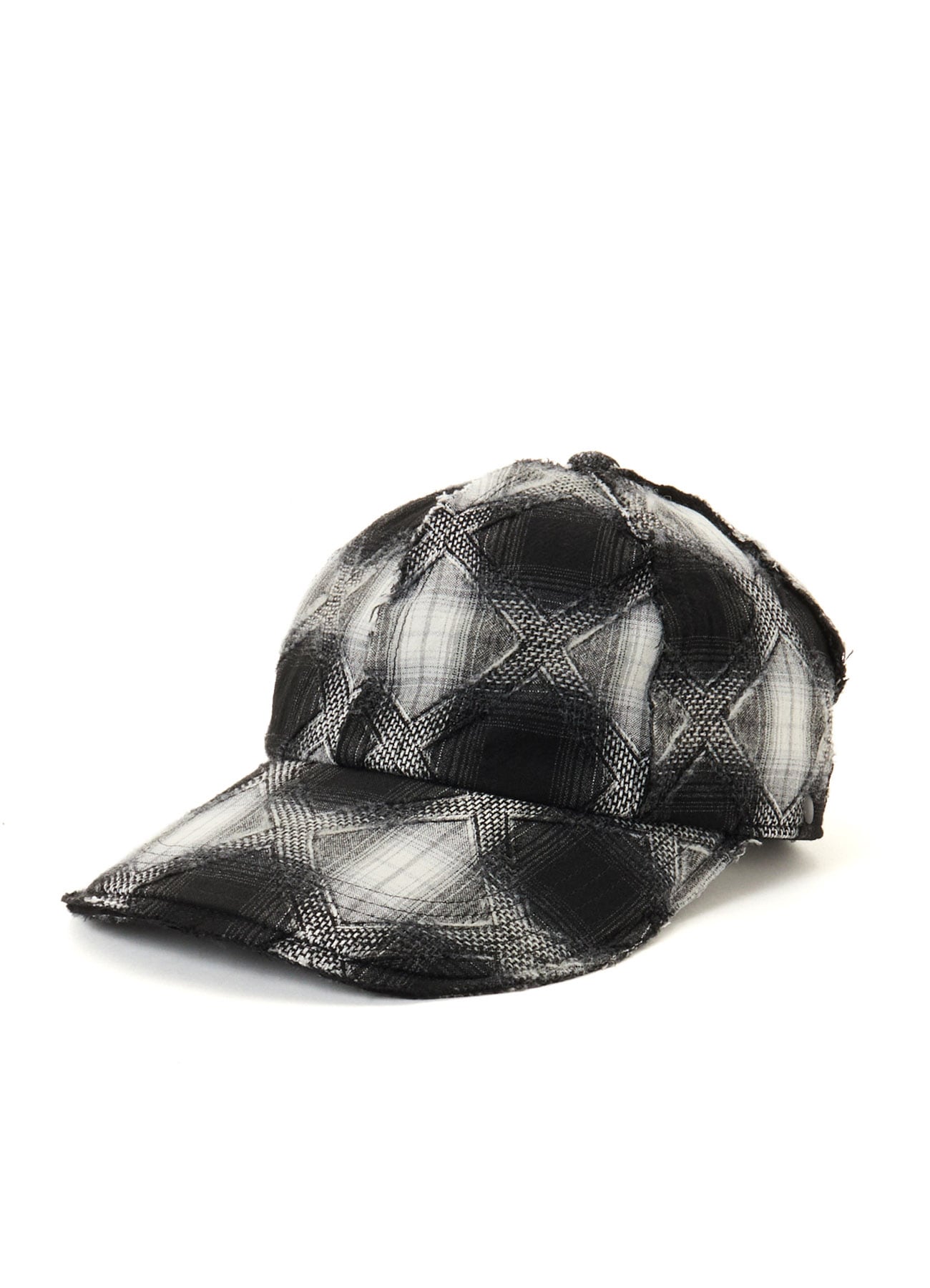 PLAID JACQUARD HEAT-SHIELDING CAPE CAP