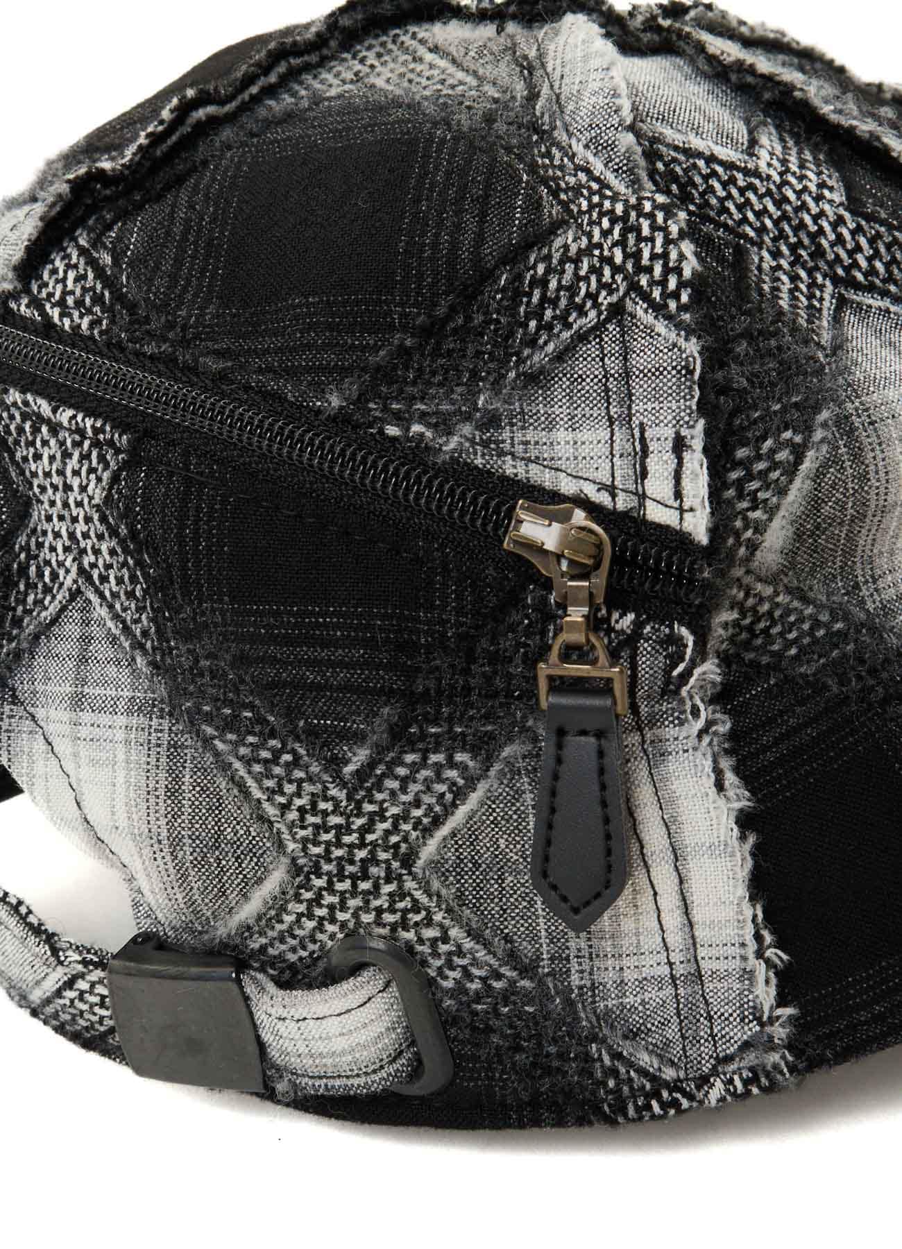 PLAID JACQUARD HEAT-SHIELDING CAPE CAP
