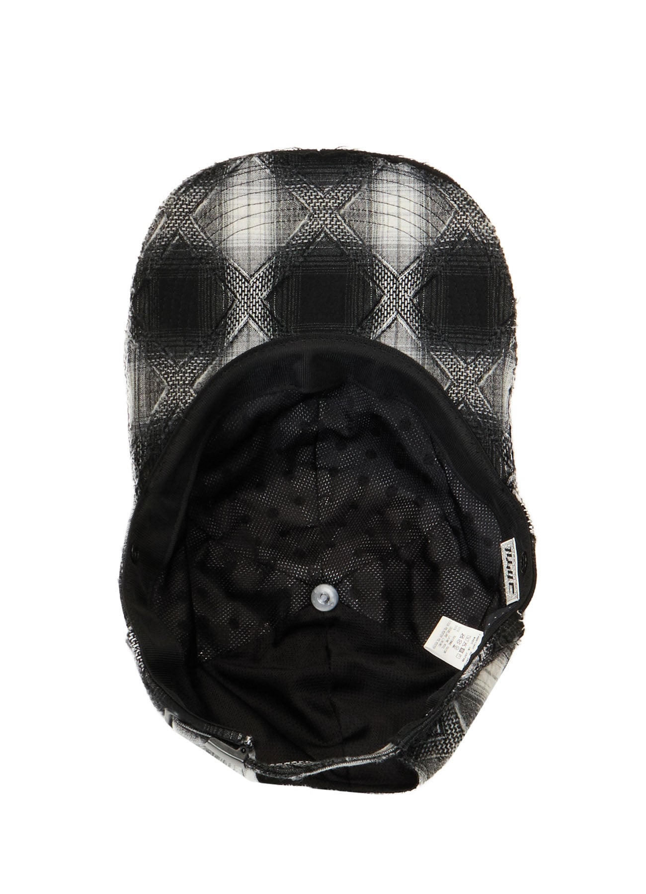 PLAID JACQUARD HEAT-SHIELDING CAPE CAP