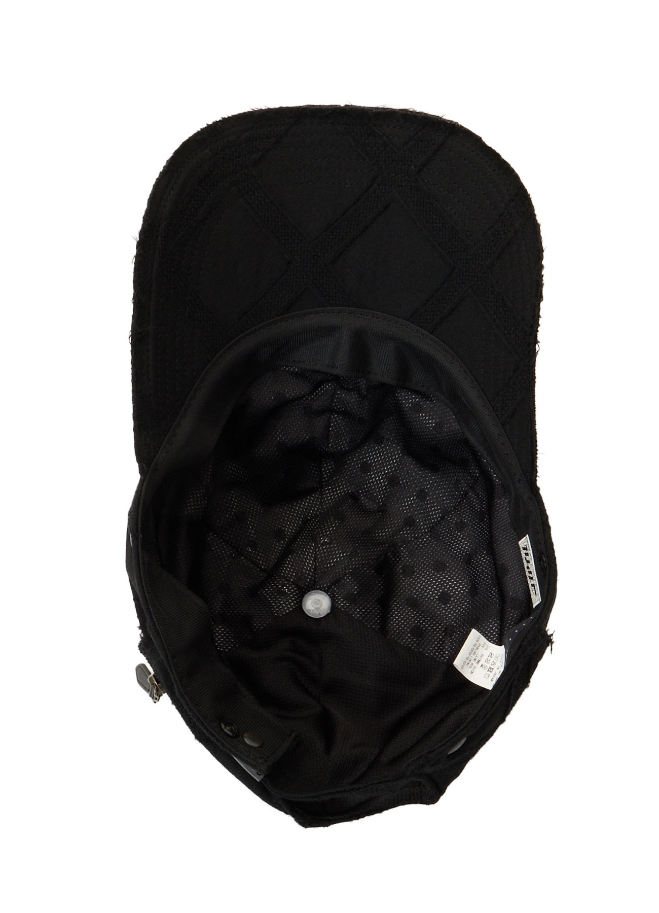 PLAID JACQUARD HEAT-SHIELDING CAPE CAP