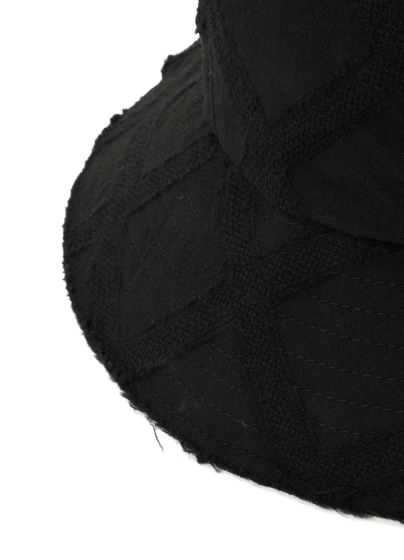 PLAID JACQUARD HEAT-SHIELDING CAPE HAT