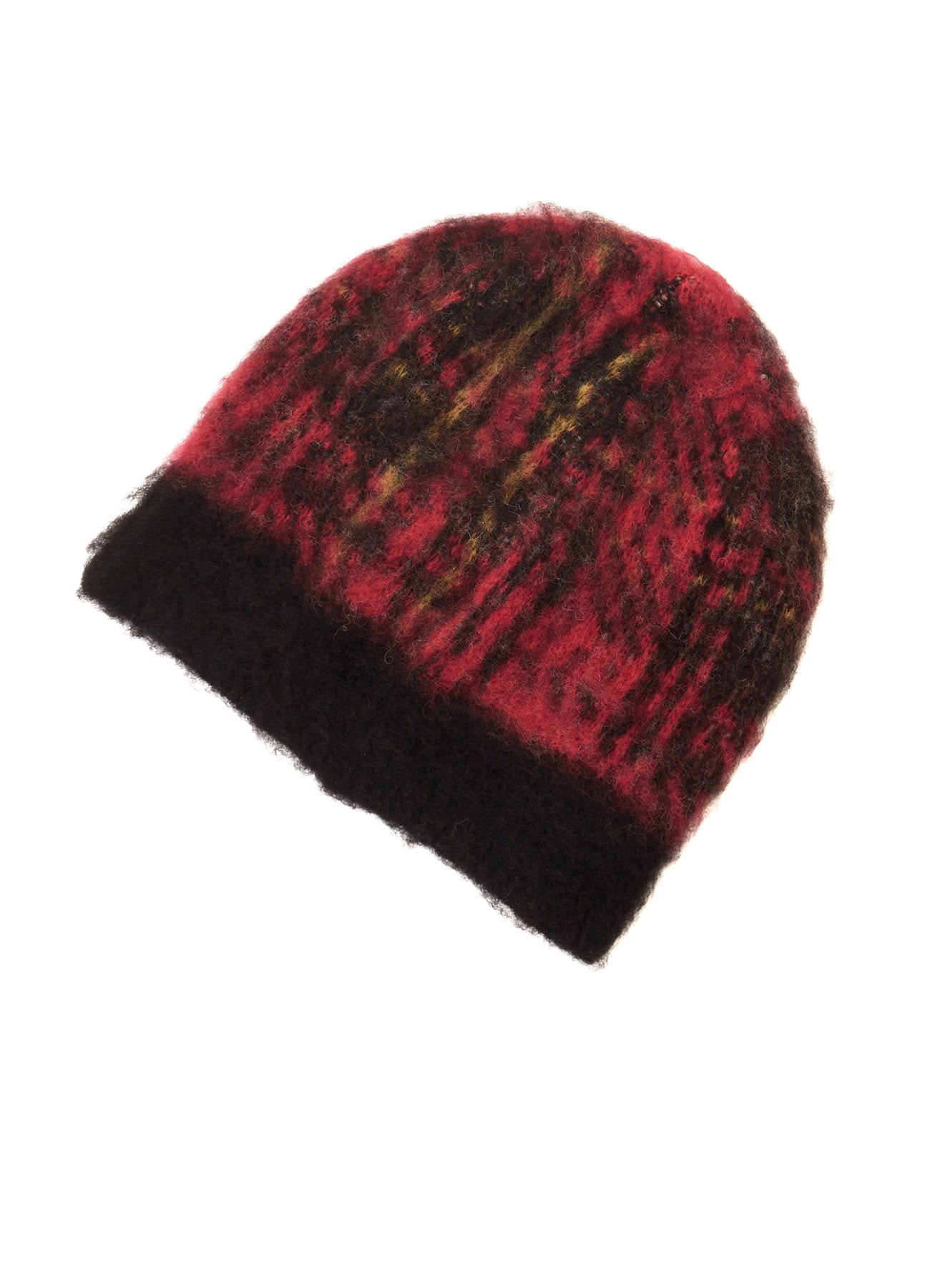 KNIT PLAID ZIP WATCH CAP