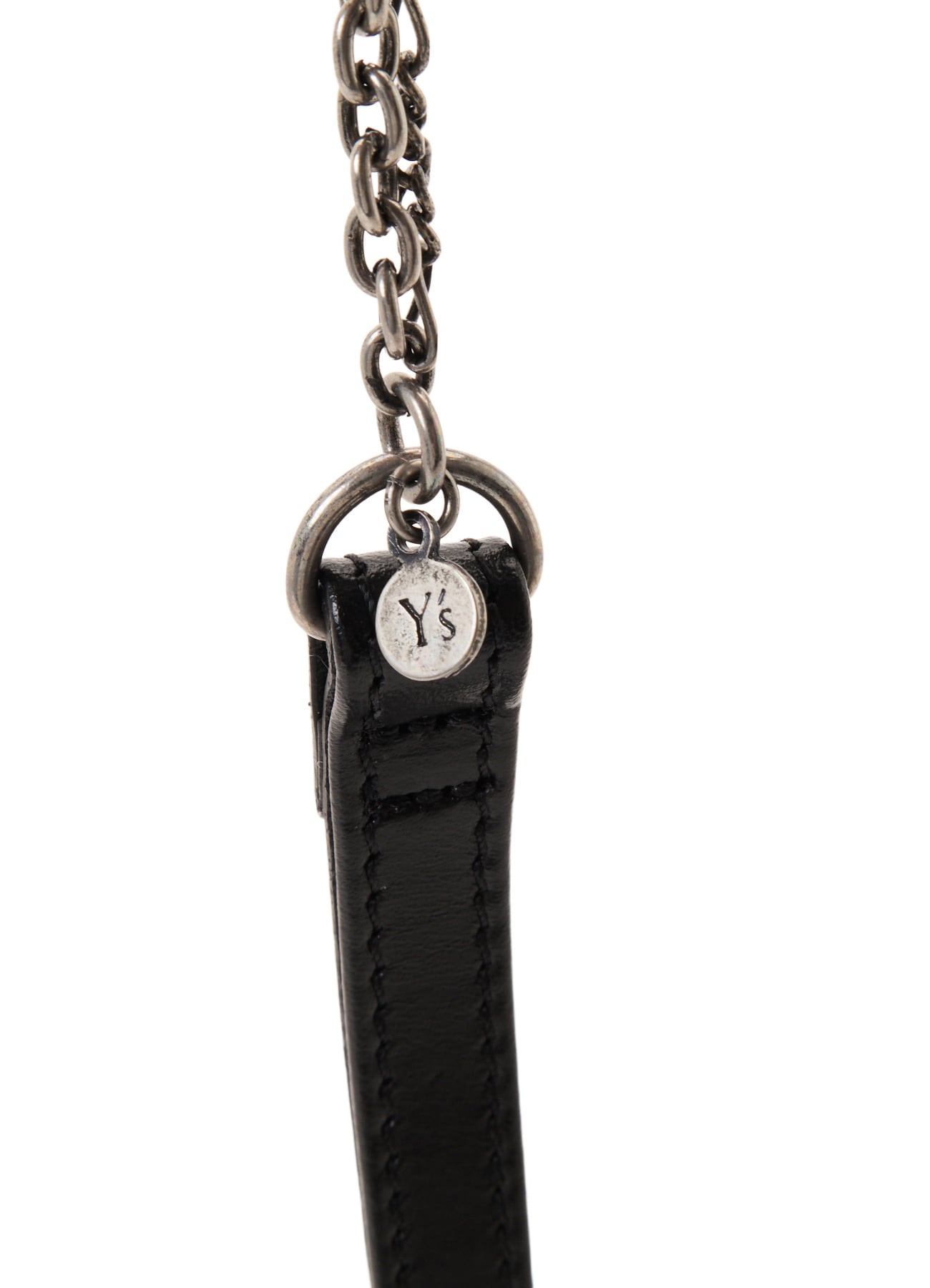 SEMI GLOSS OIL LEATHER CLASP SHOULDER BAG