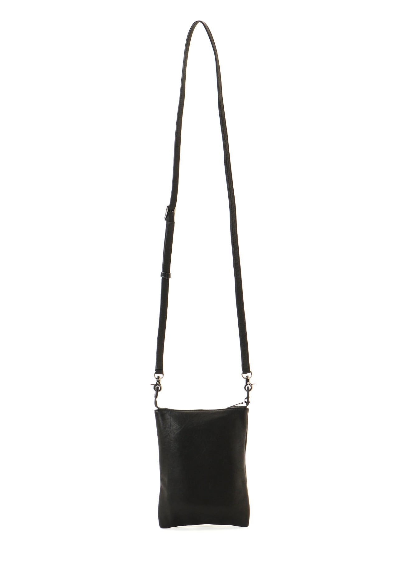 SOFT LEATHER METAL CLASP POCKET SHOULDER