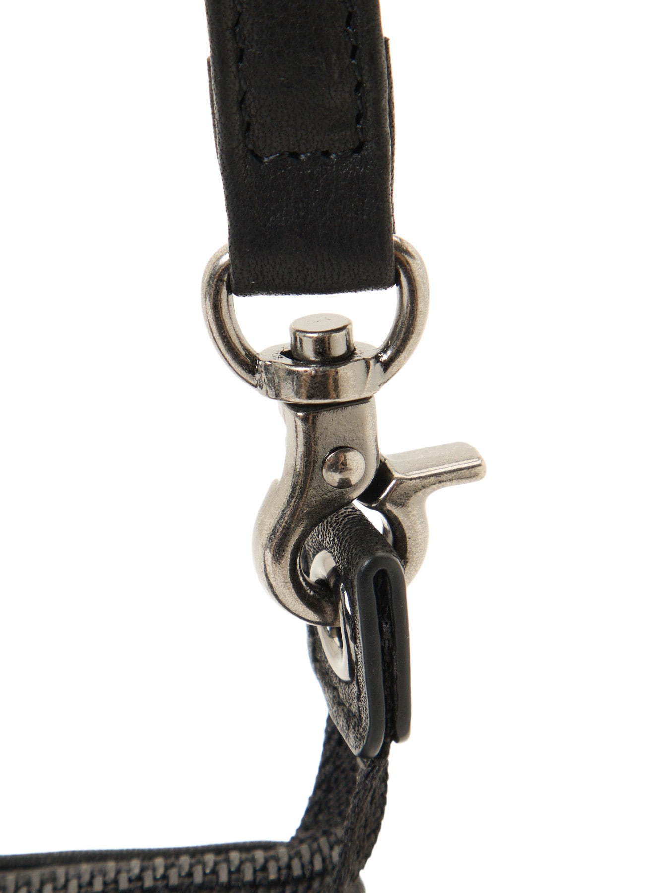 SOFT LEATHER METAL CLASP POCKET SHOULDER