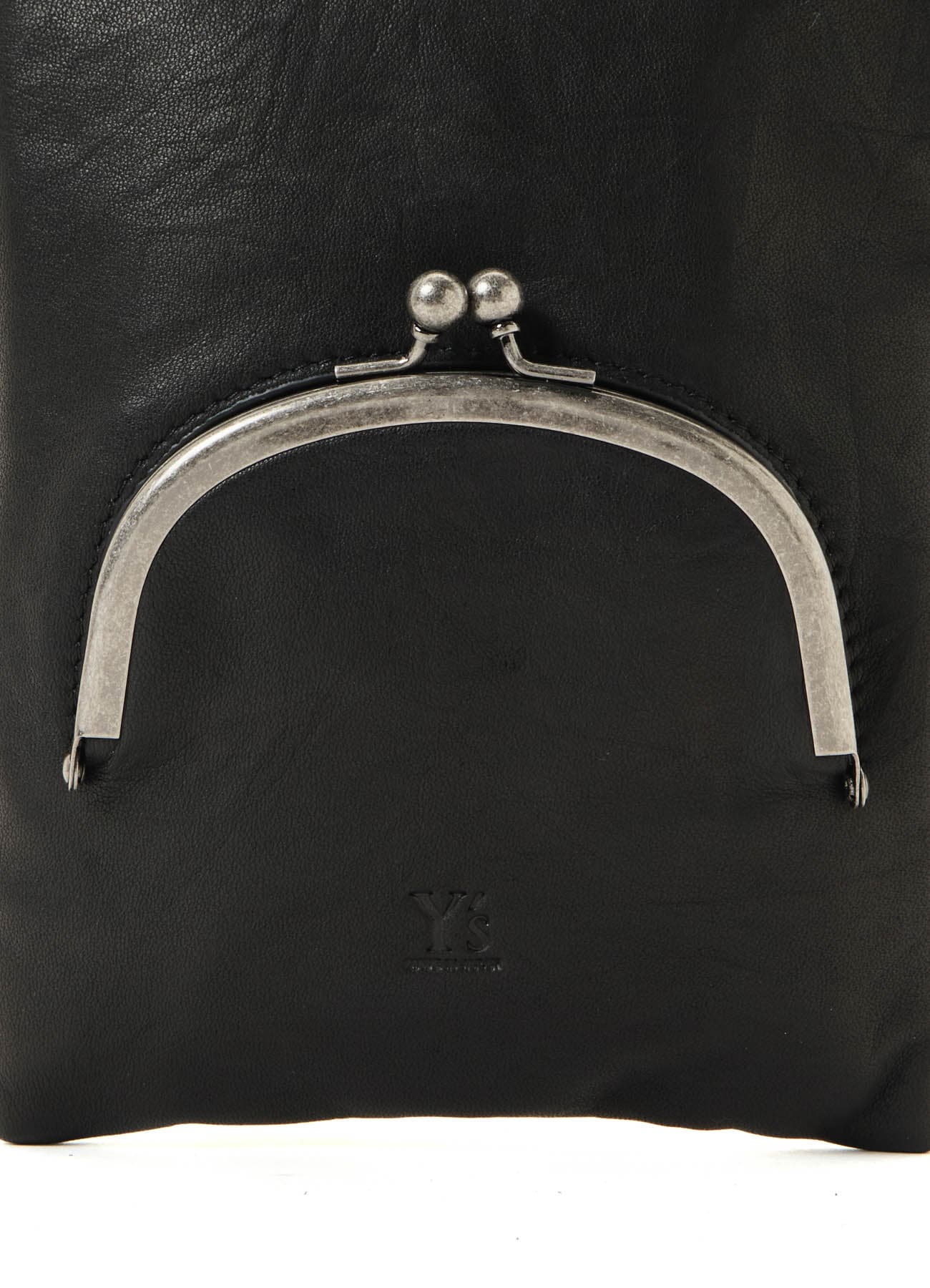 SOFT LEATHER METAL CLASP POCKET SHOULDER