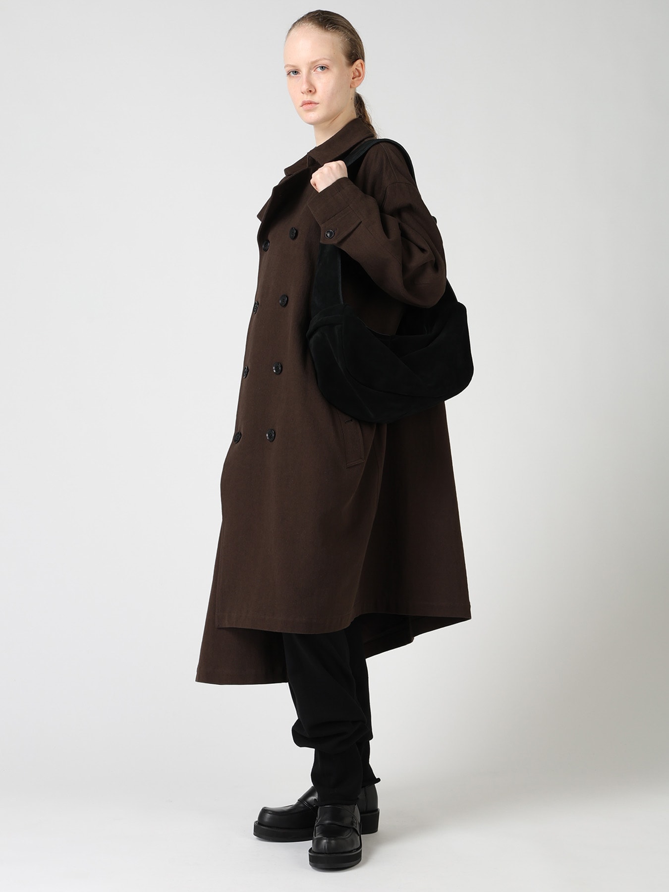 HEAVY VELOUR BOX SHOULDER BAG