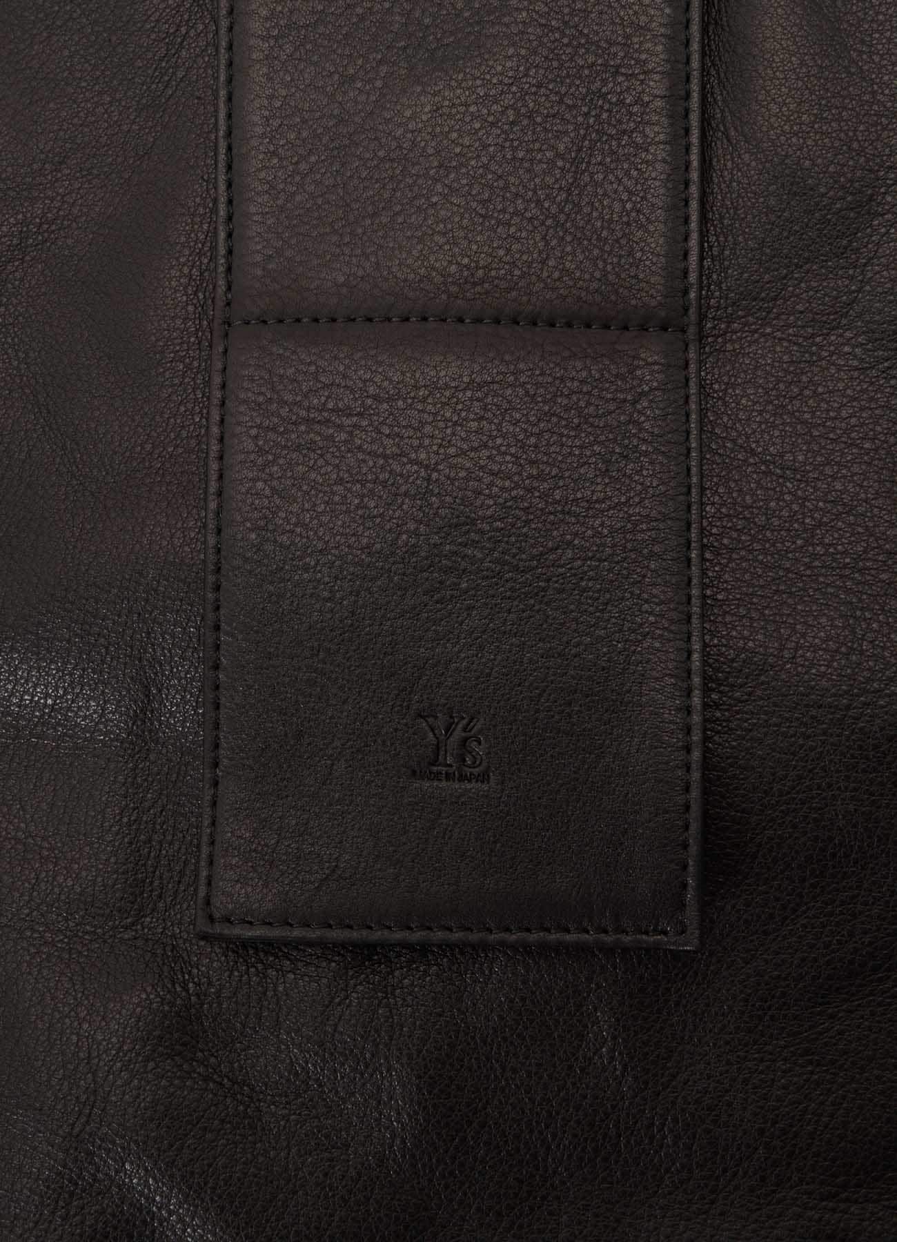 UNFINISHED LEATHER SHOULDER BAG