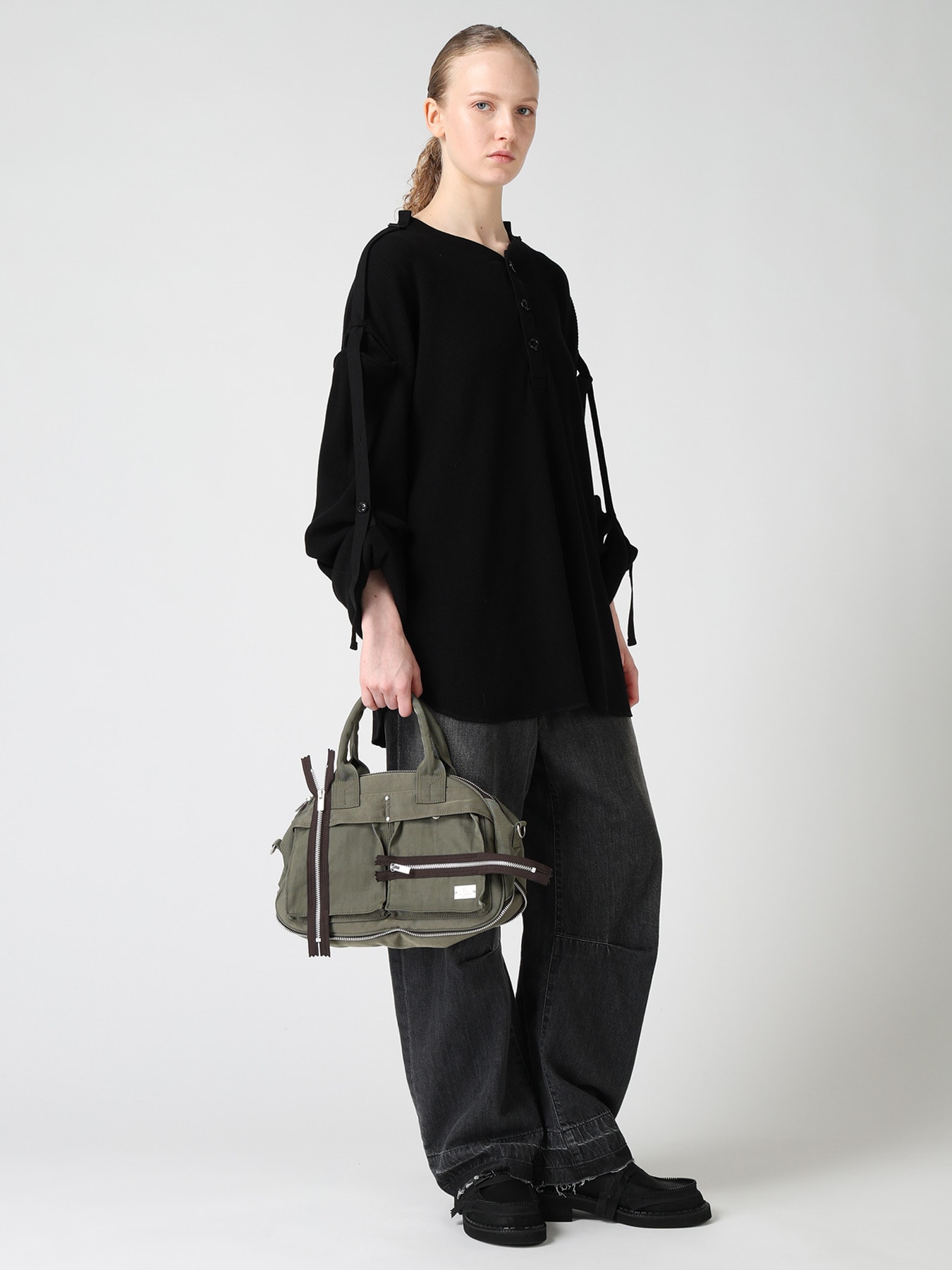 VINTAGE NYLON ZIP MINI BOSTON BAG