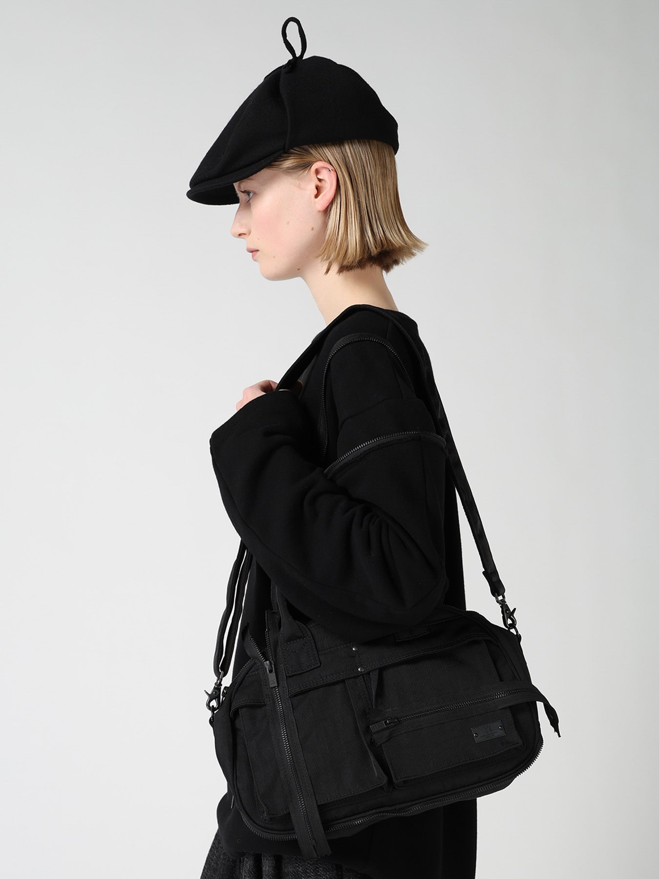 VINTAGE NYLON ZIP MINI BOSTON BAG