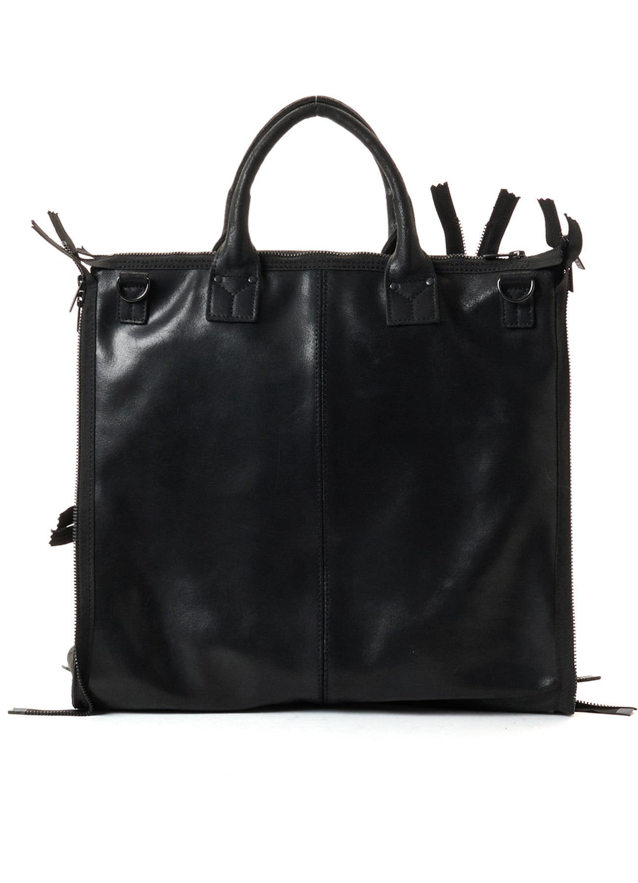 VINTAGE LEATHER ZIP HELMET BAG