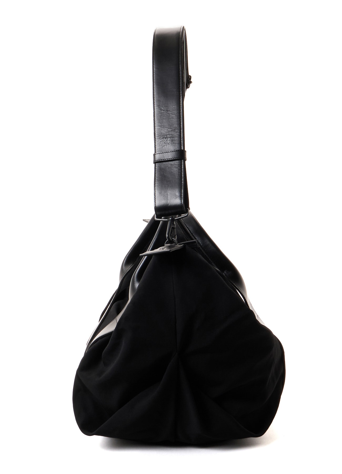 HARD TWISTED WOOL GABARDINE LARGE TOTE BAG