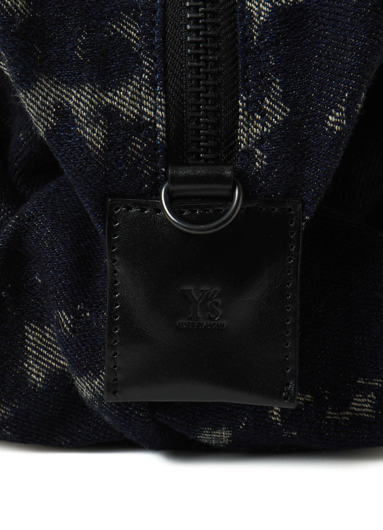 DENIM JACQUARD BOSTON BAG