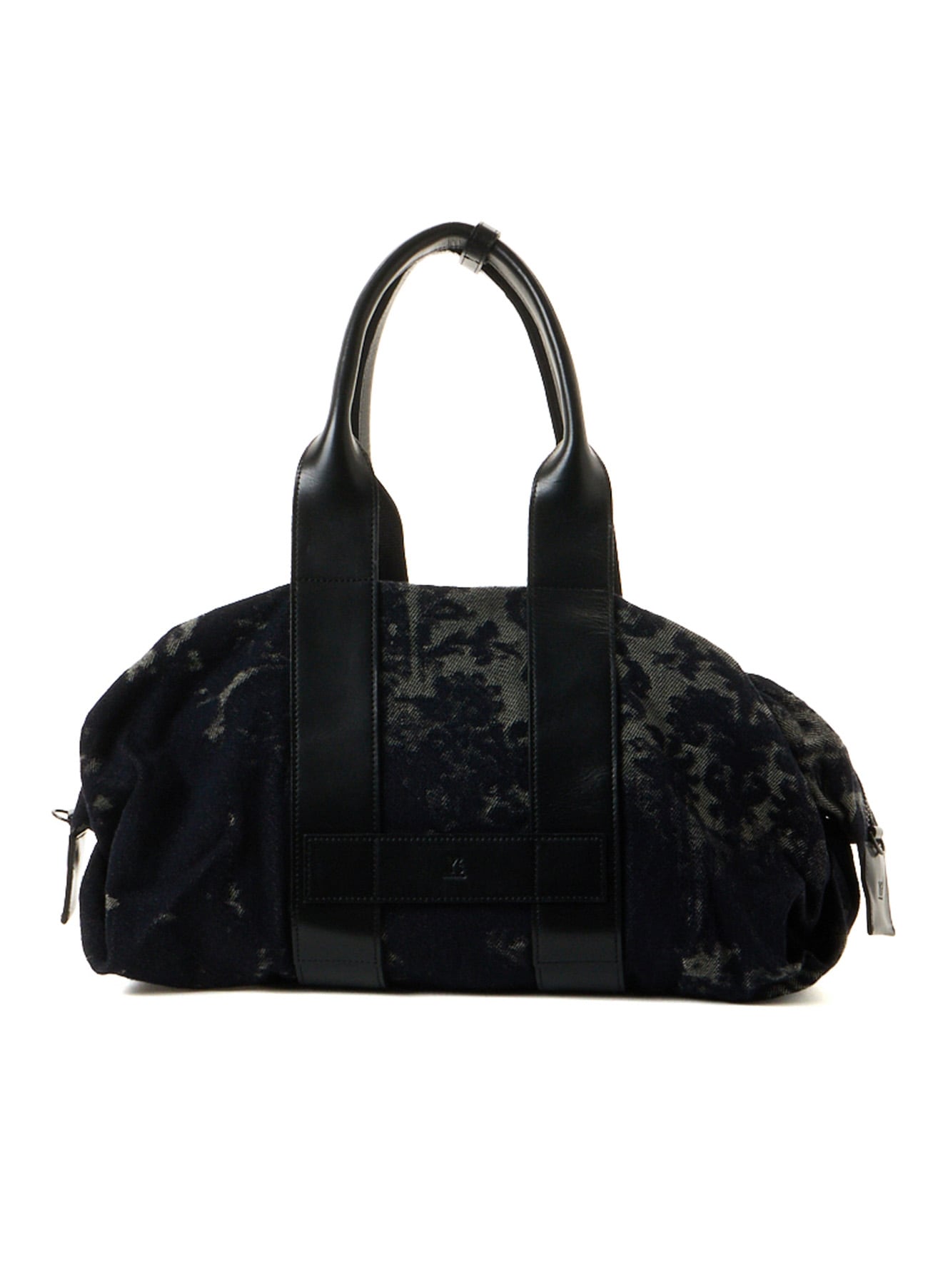 DENIM JACQUARD BOSTON BAG