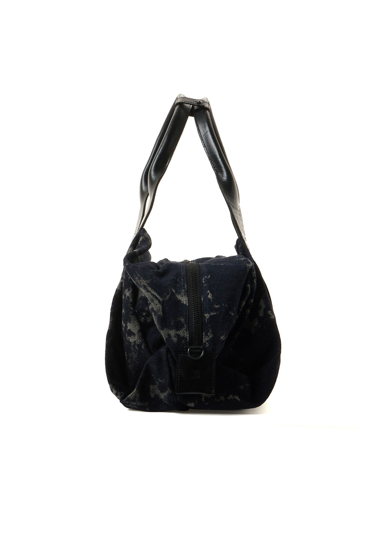 DENIM JACQUARD BOSTON BAG