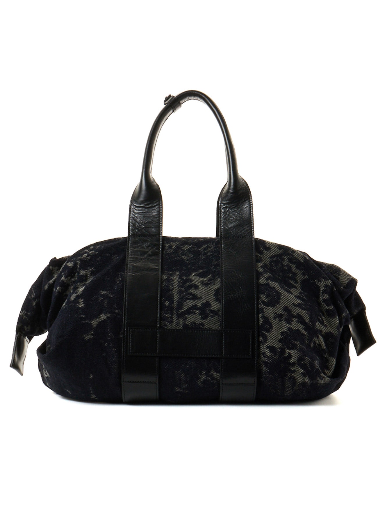 DENIM JACQUARD BOSTON BAG