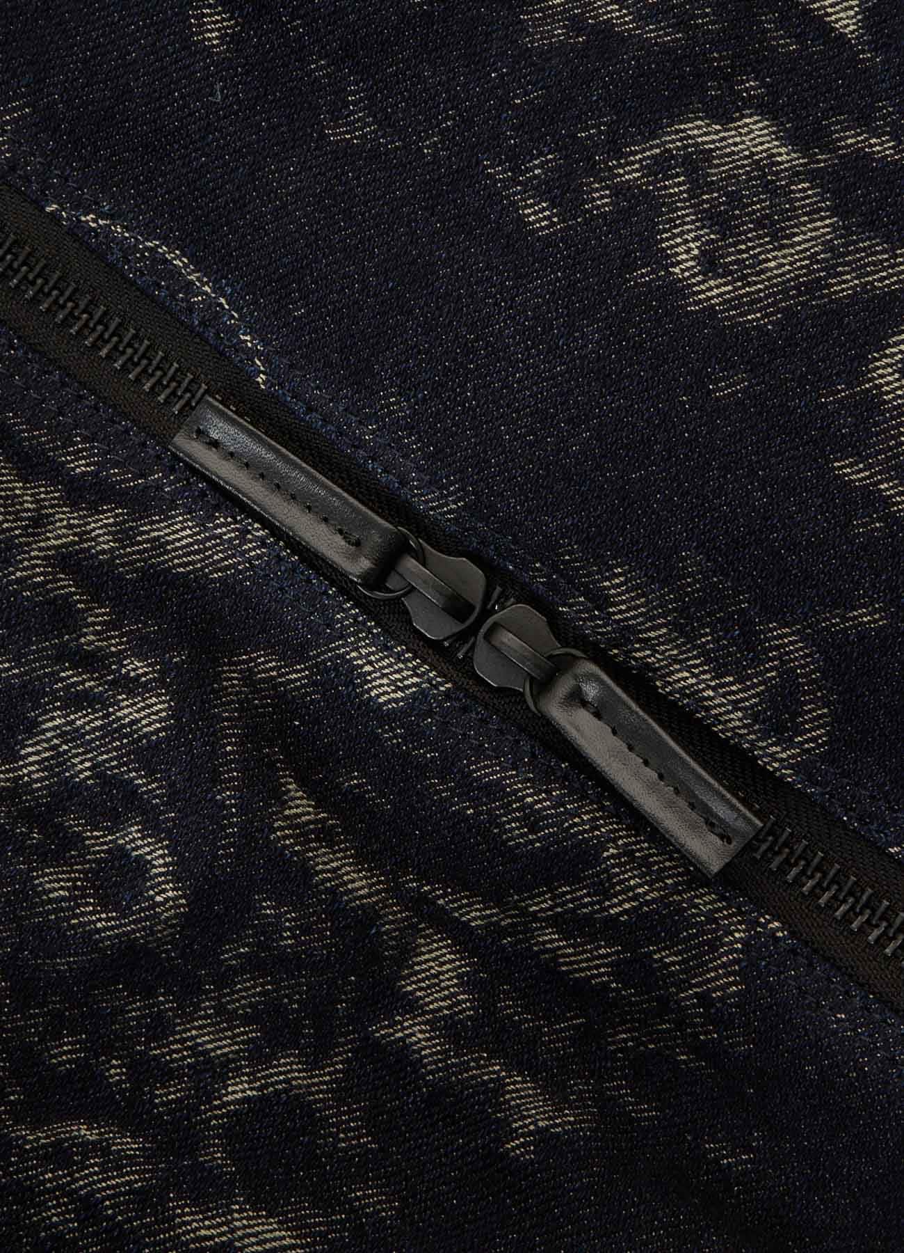 DENIM JACQUARD BOSTON BAG