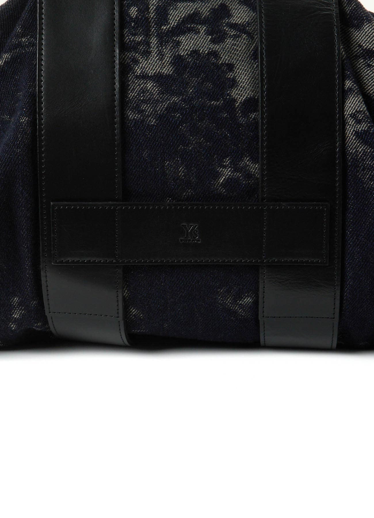 DENIM JACQUARD BOSTON BAG