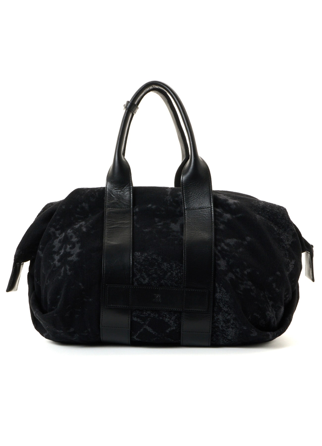 DENIM JACQUARD BOSTON BAG