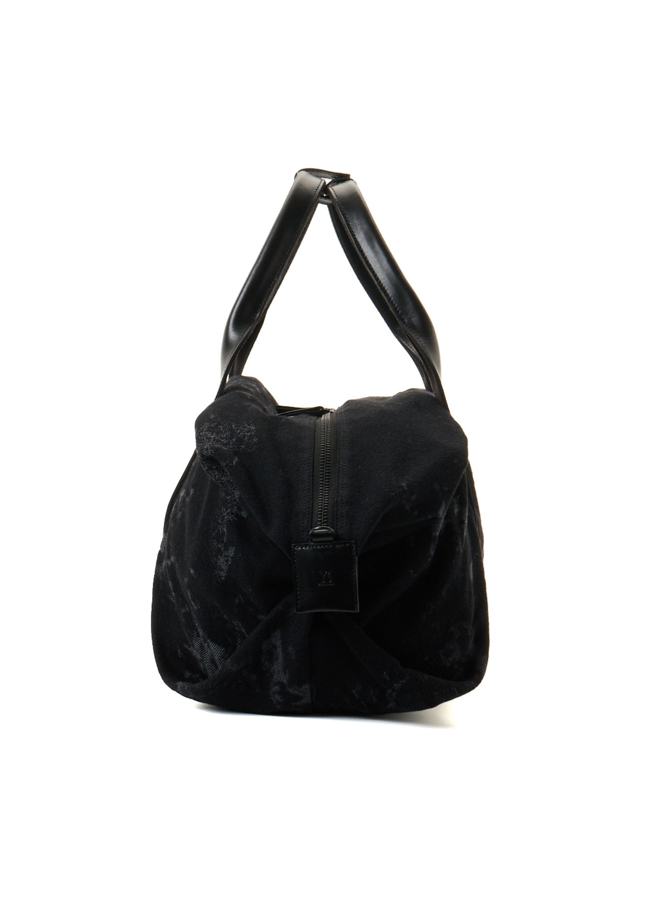 DENIM JACQUARD BOSTON BAG