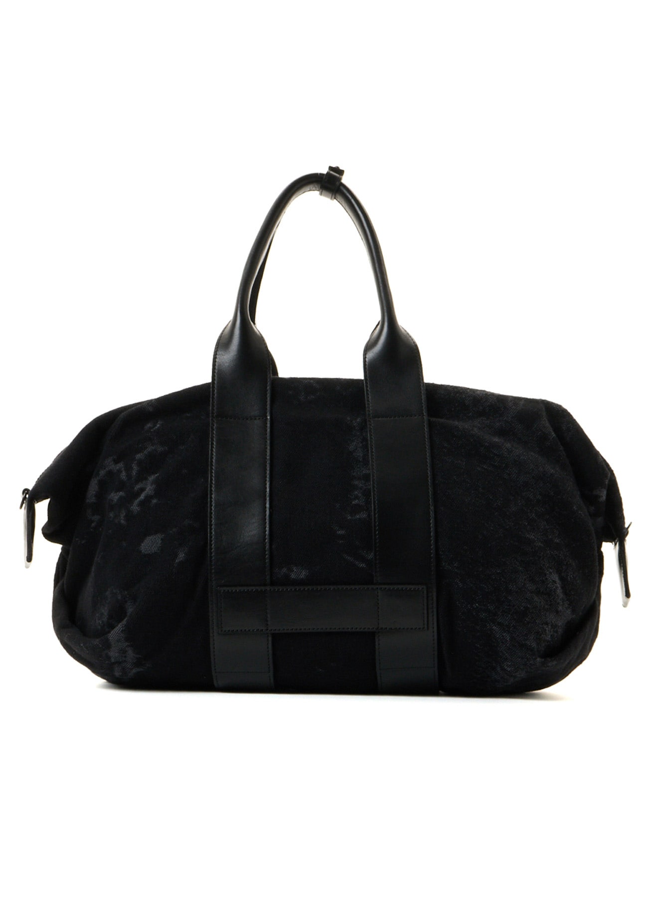 DENIM JACQUARD BOSTON BAG