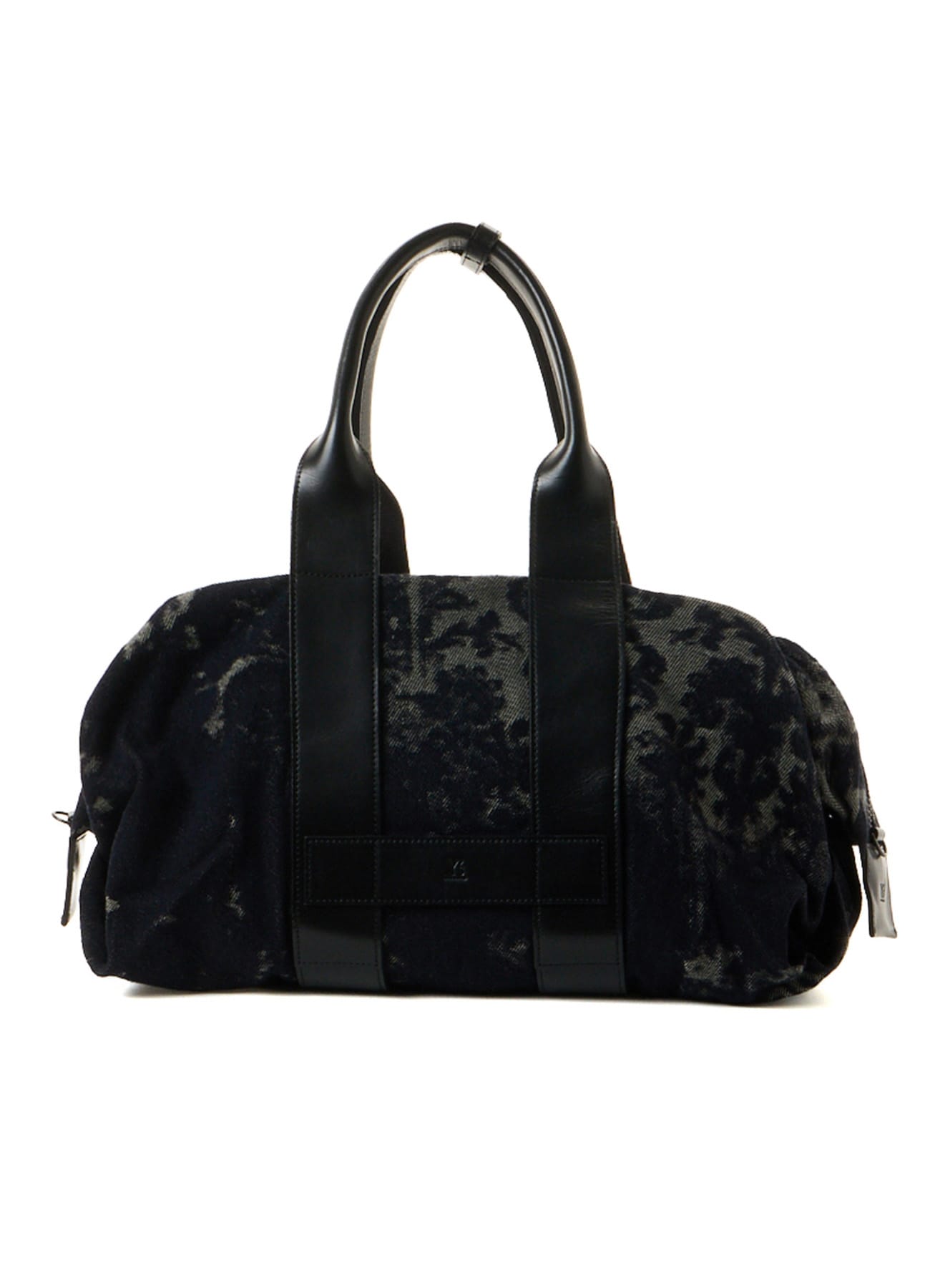 DENIM JACQUARD BOSTON BAG