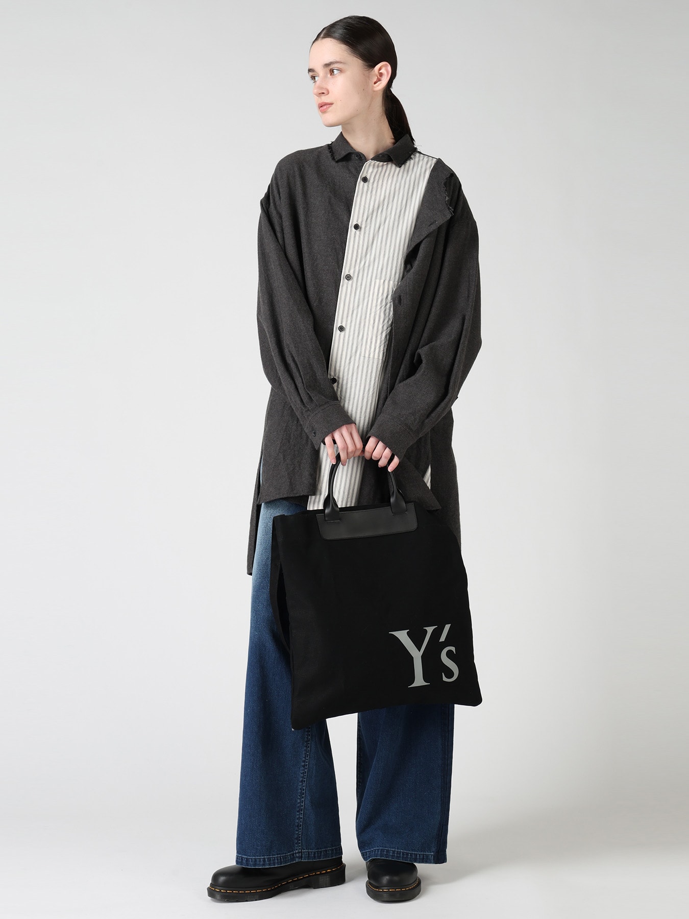 COTTON CANVAS Y'S LOGO BAG