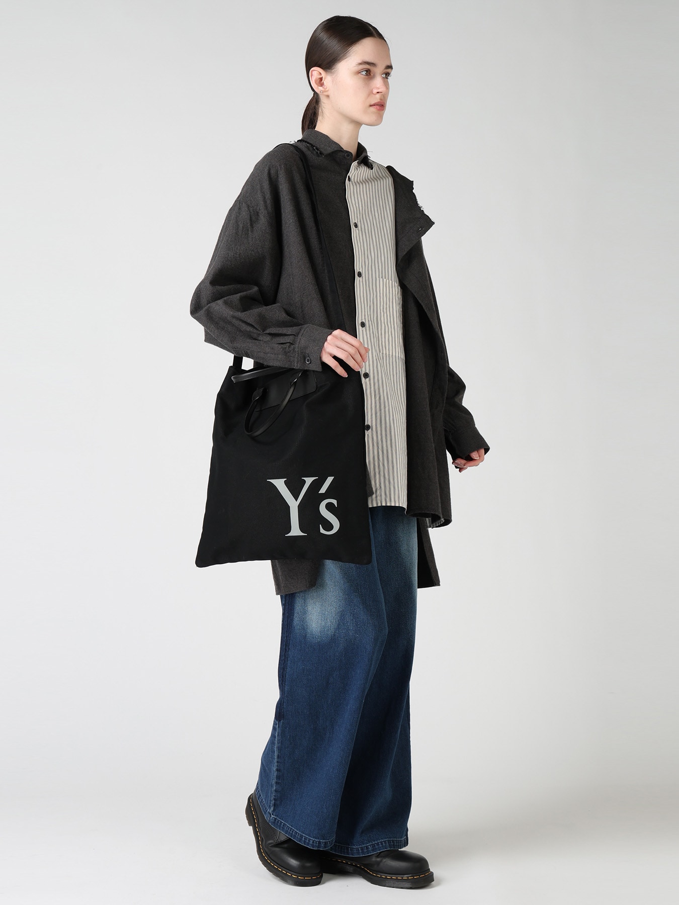 COTTON CANVAS Y'S LOGO BAG