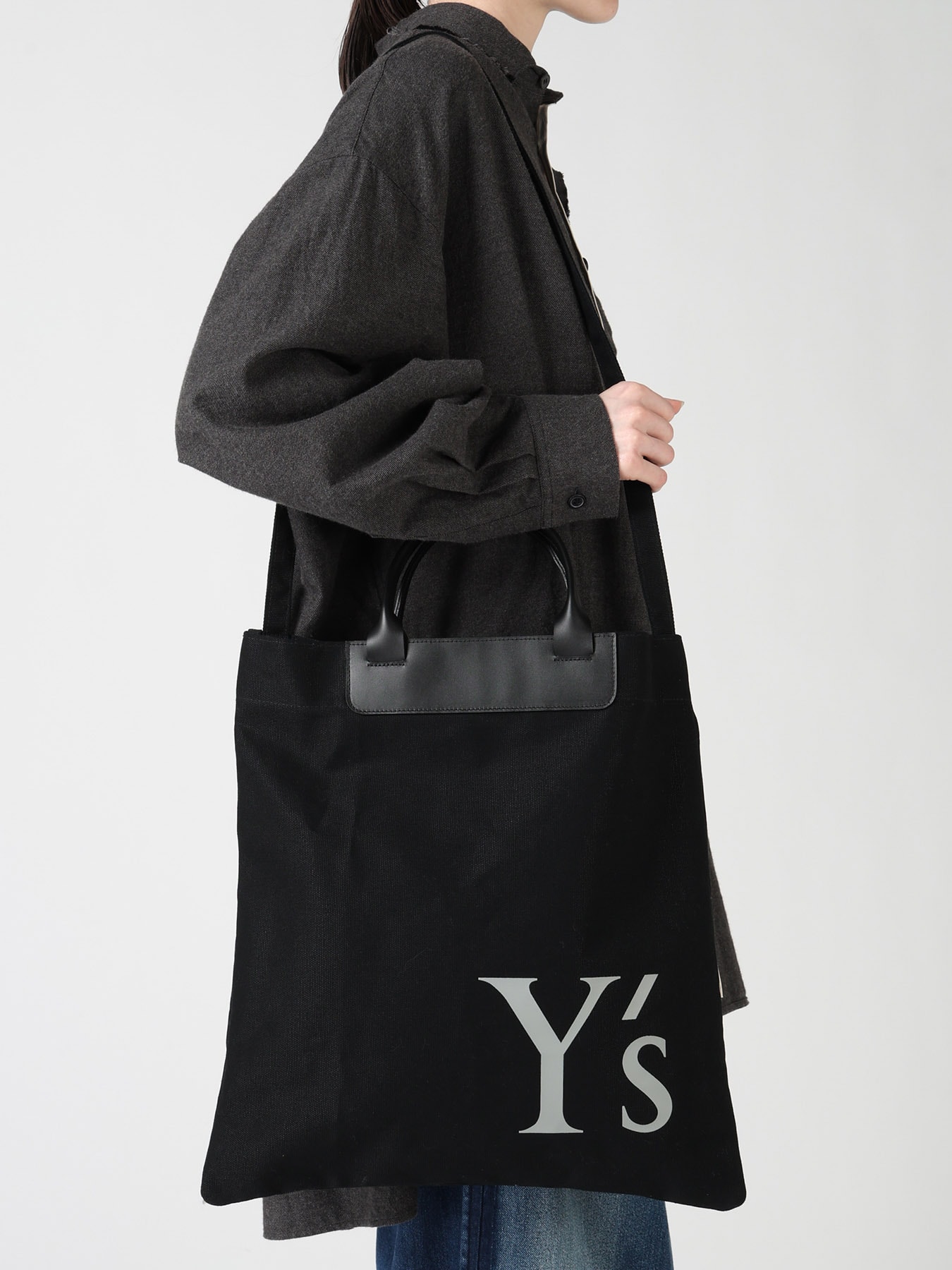 COTTON CANVAS Y'S LOGO BAG