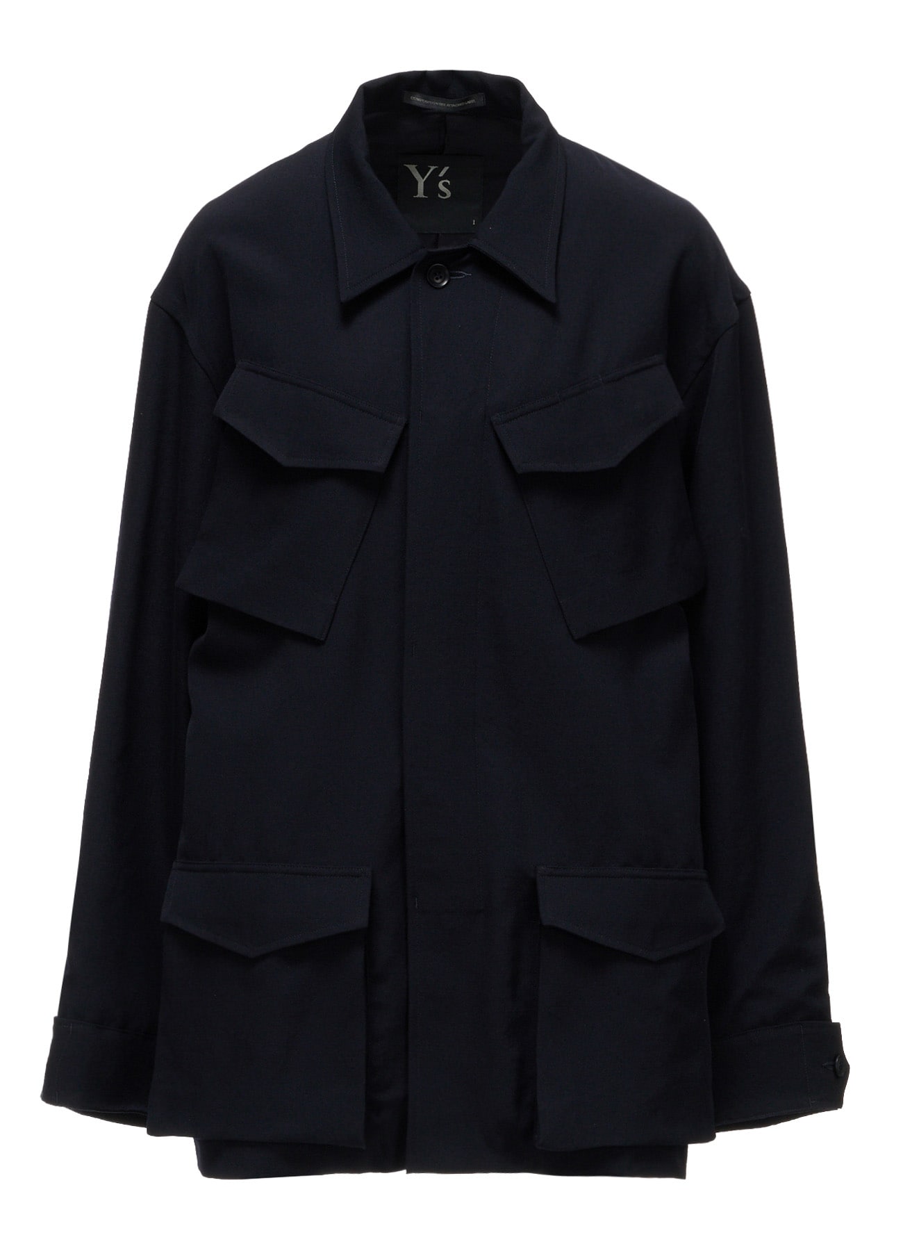 WOOL GABARDINE 4-POCKET JACKET