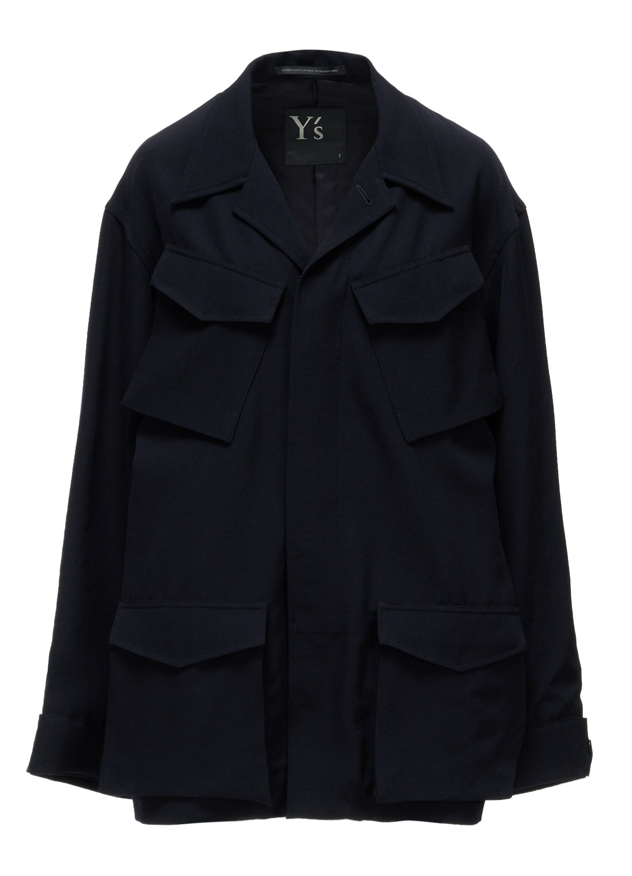 WOOL GABARDINE 4-POCKET JACKET
