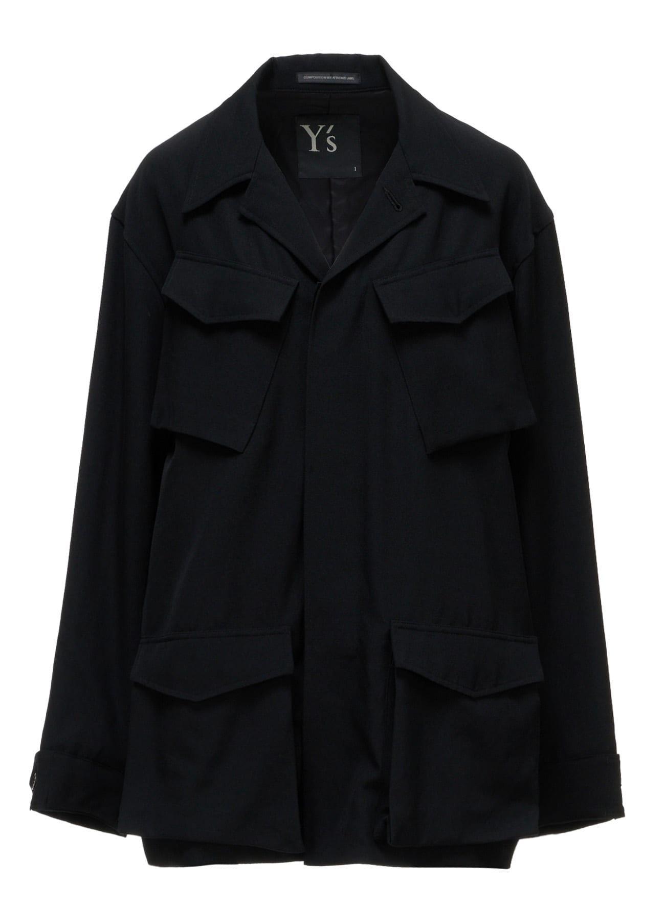 WOOL GABARDINE 4-POCKET JACKET