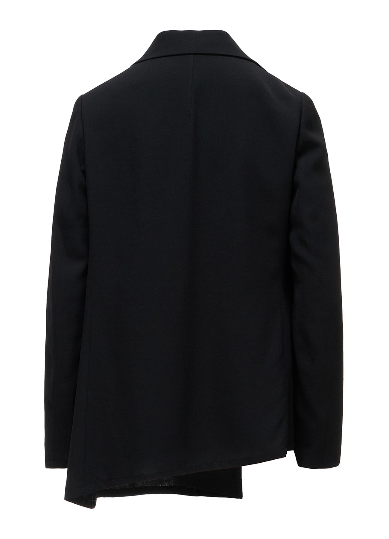 WOOL SERGE ASYMMETRIC JACKET