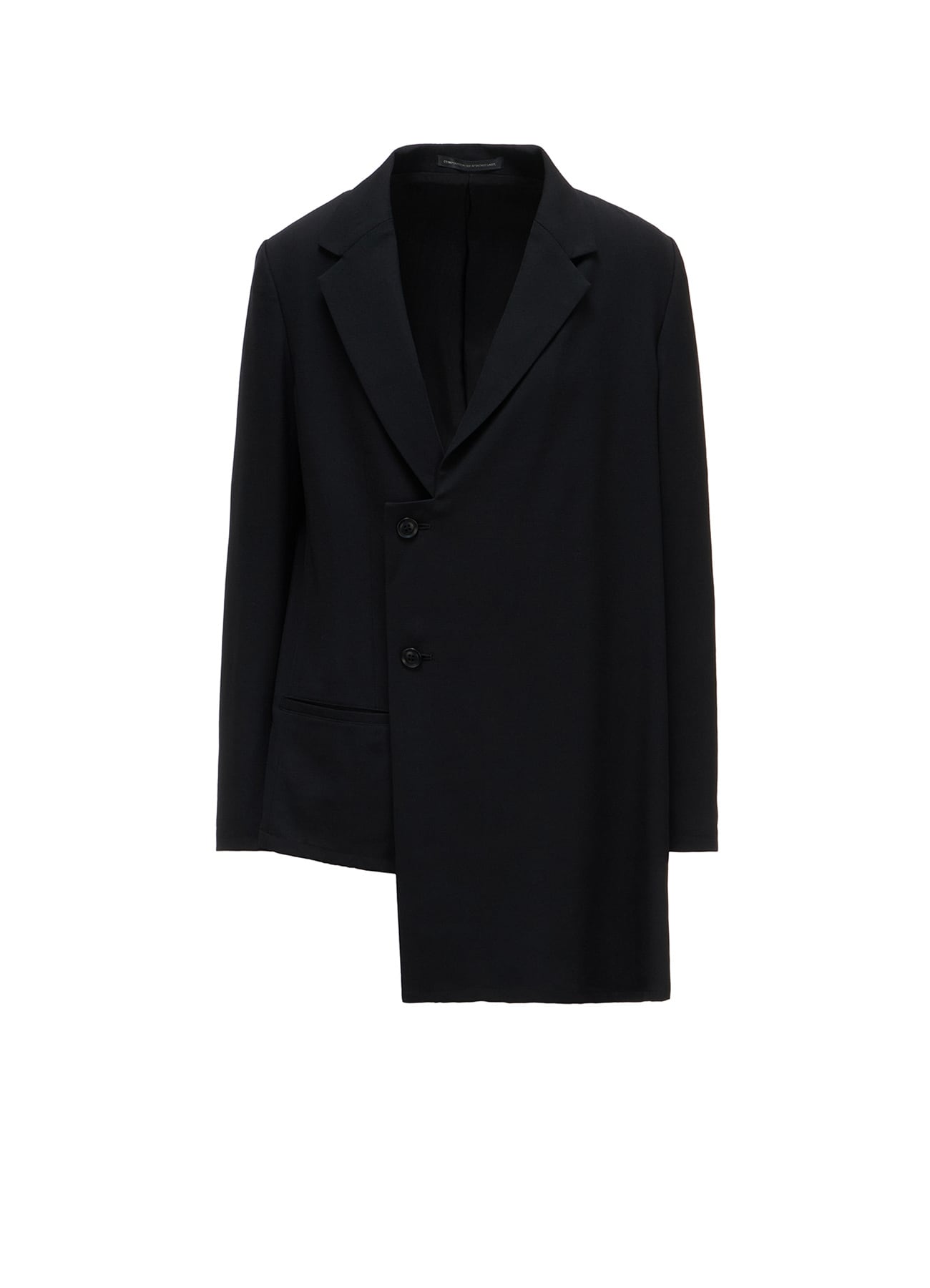 WOOL SERGE ASYMMETRIC JACKET