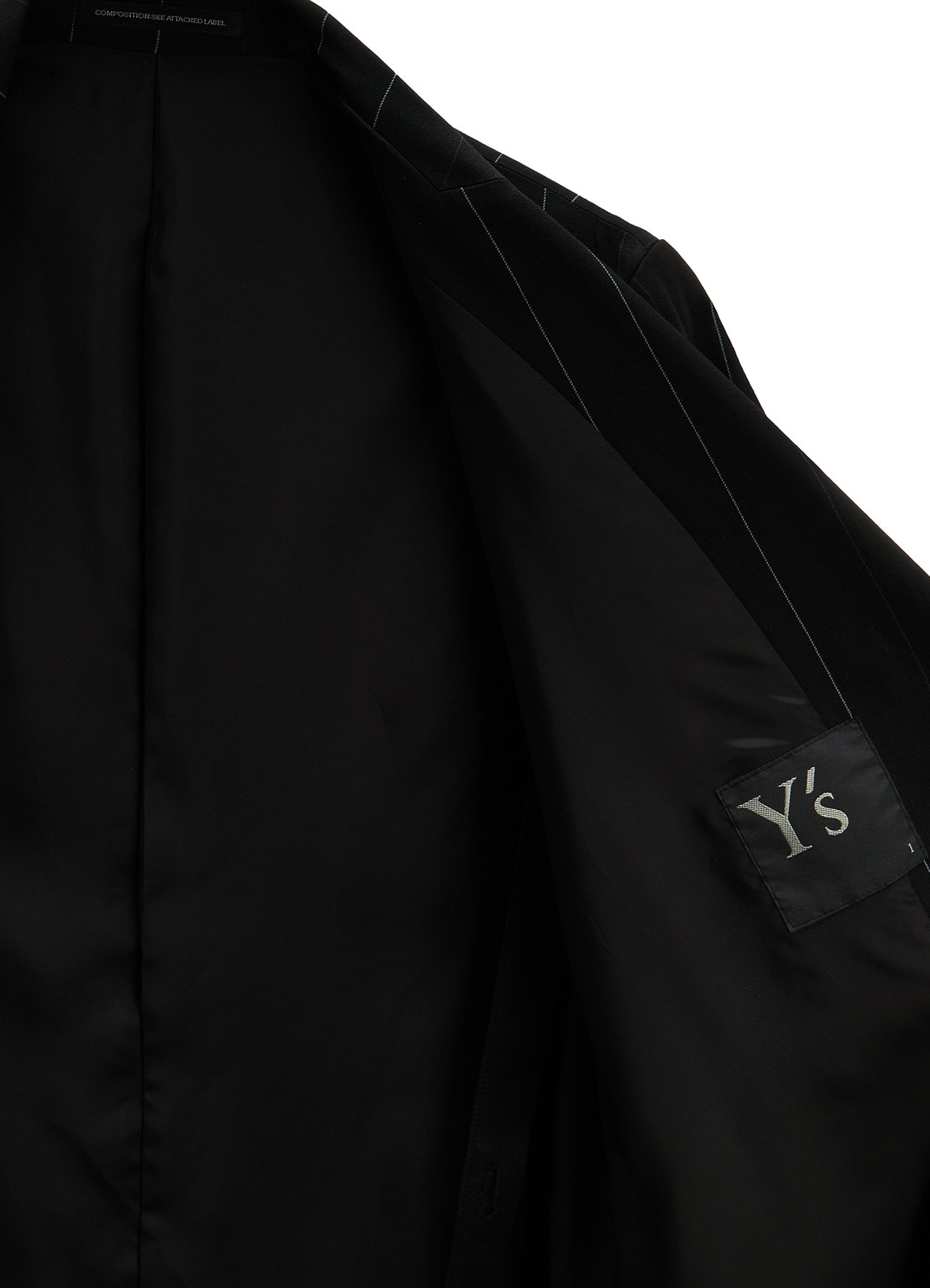 PINSTRIPE ASYMMETRIC JACKET