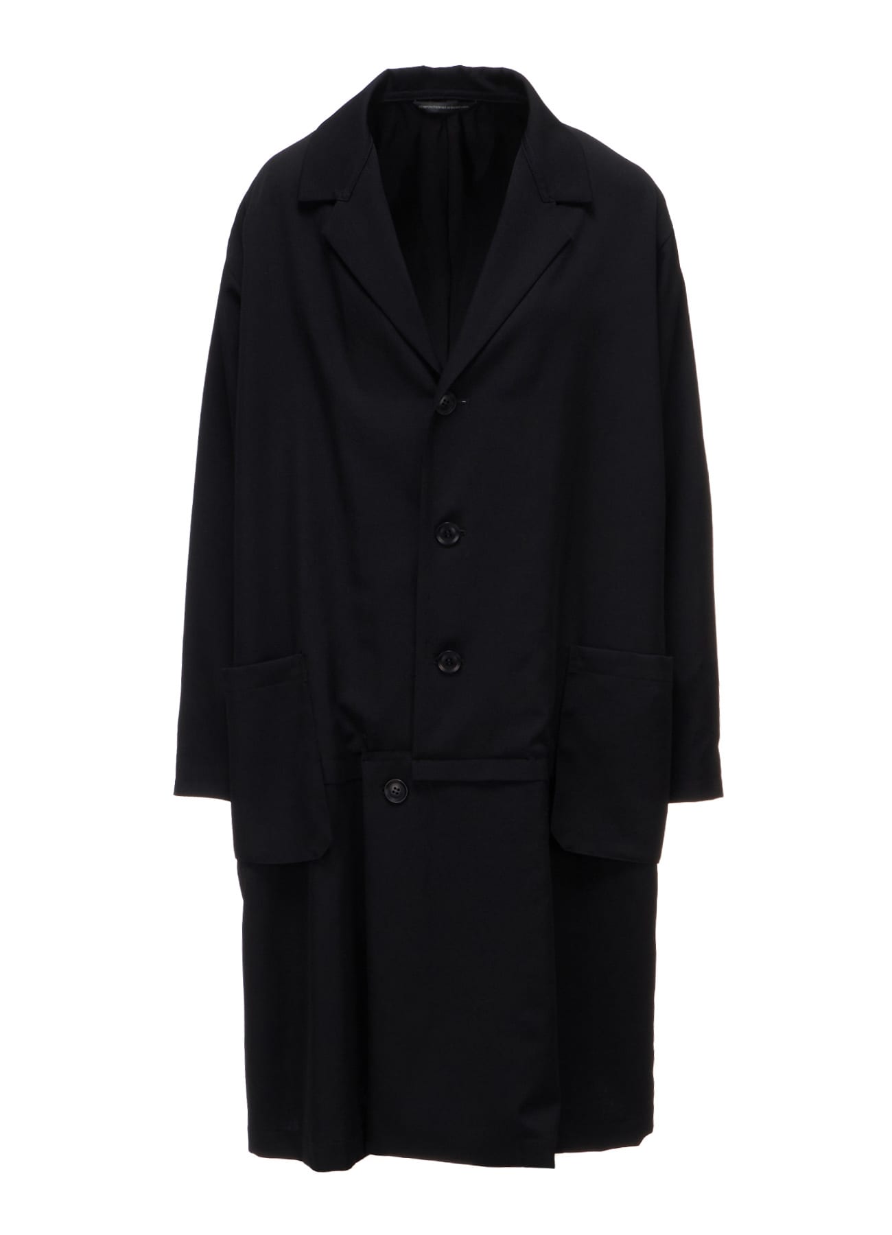 WOOL GABARDINE HORIZONTAL PANEL JACKET
