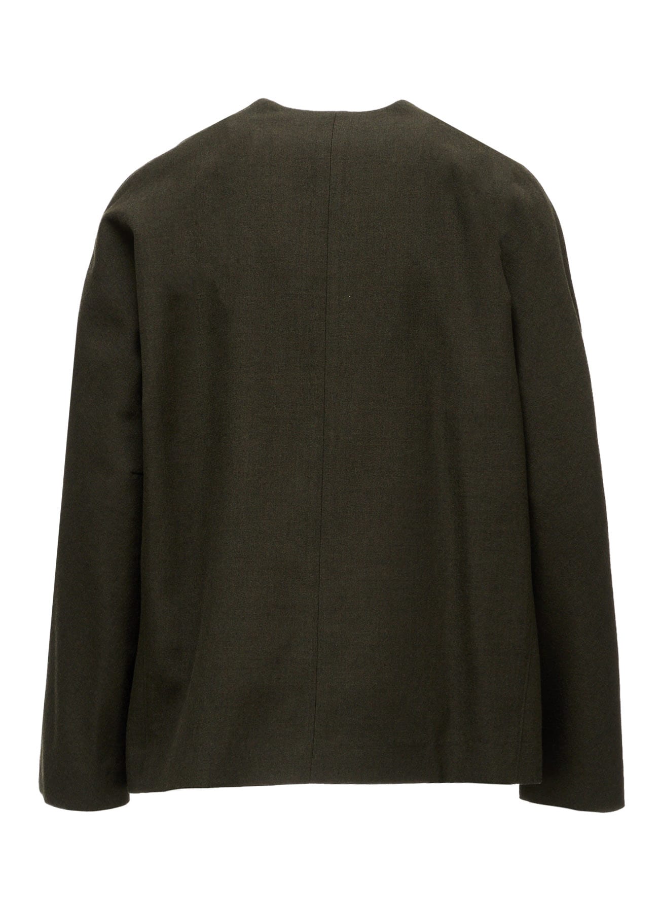 VINTAGE MILITARY SERGE COLLARLESS JACKET