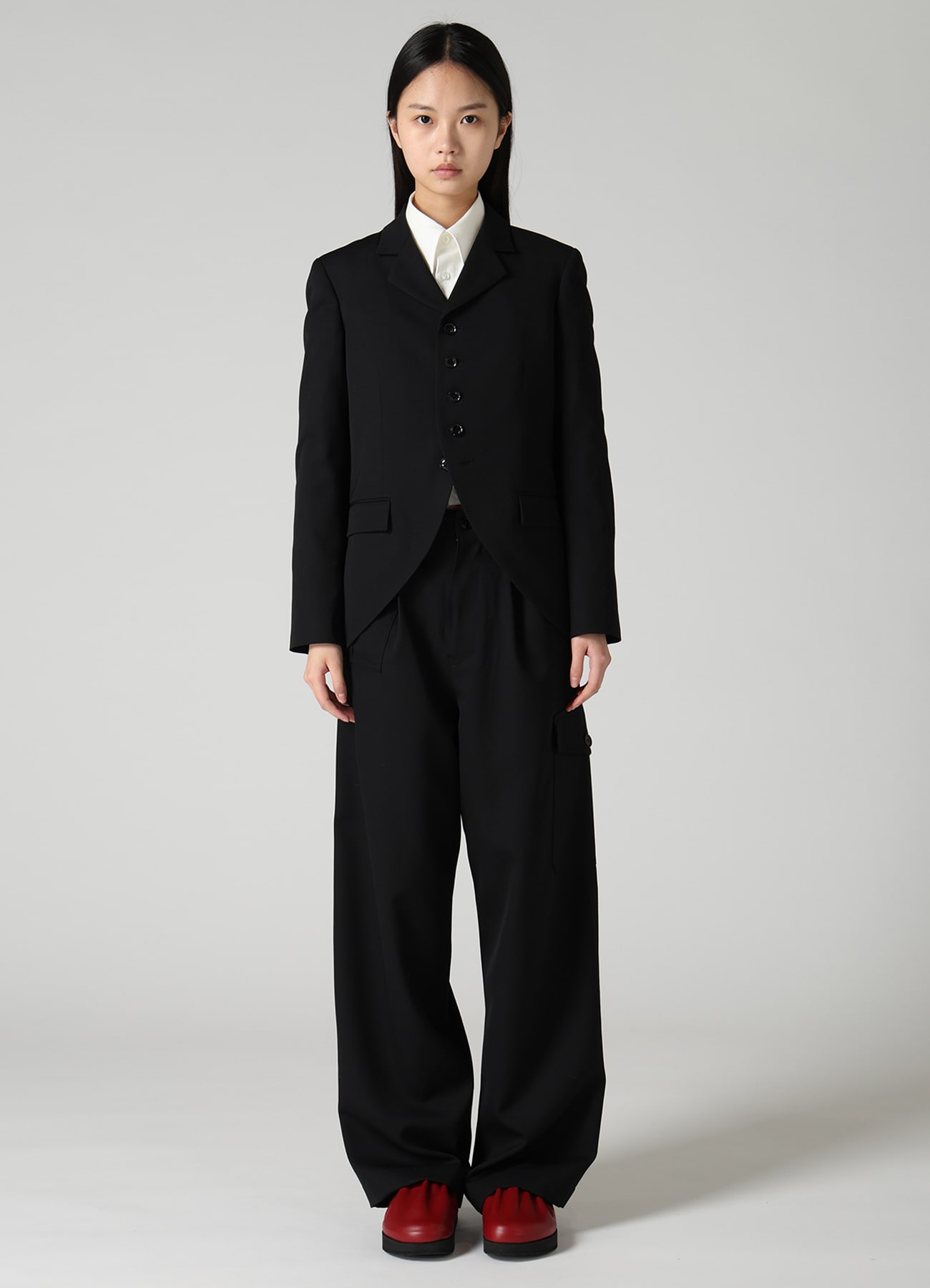 WOOL GABARDINE 5-BUTTON JACKET