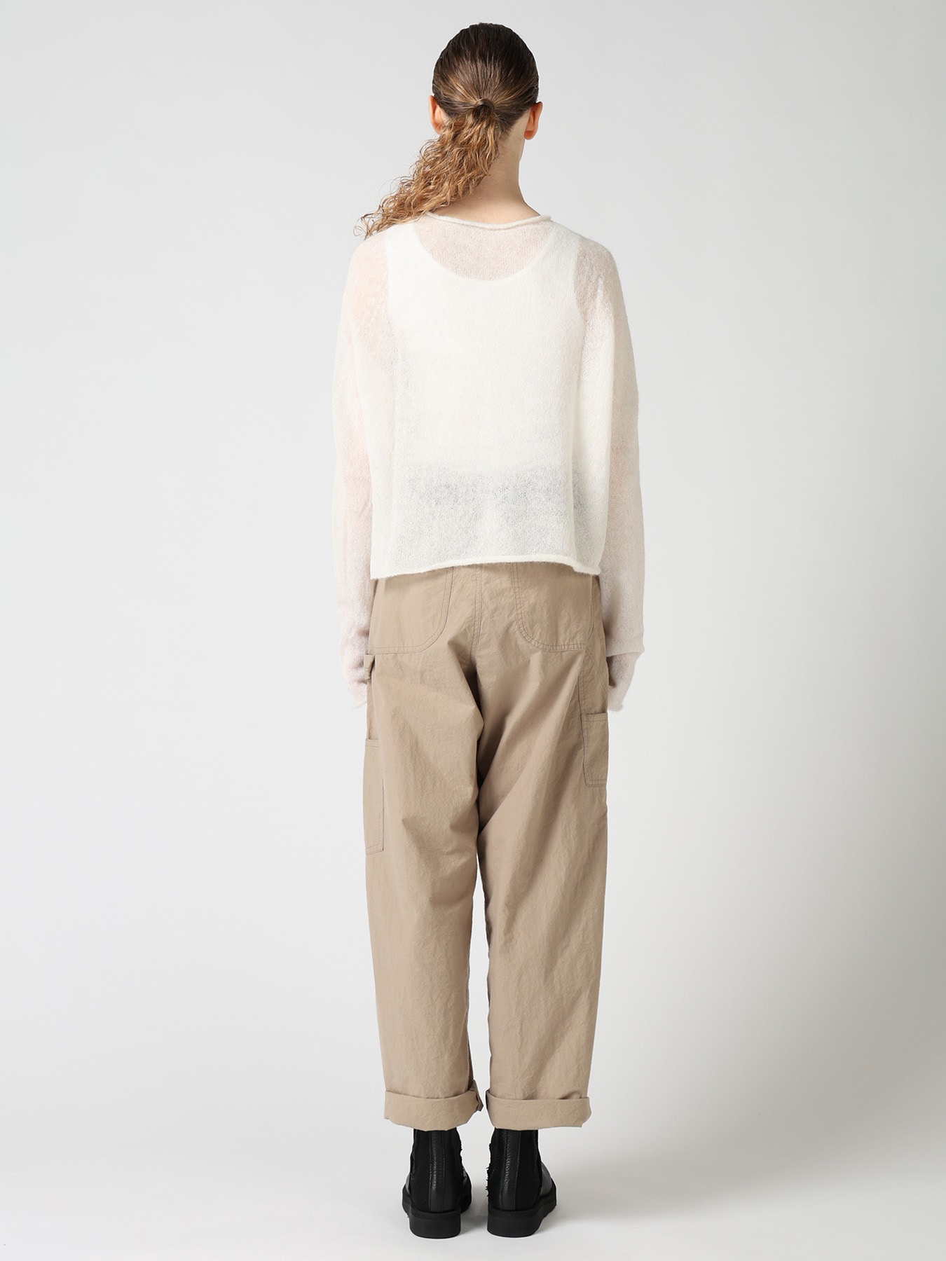 BABY ALPACA SHORT PULLOVER KNIT