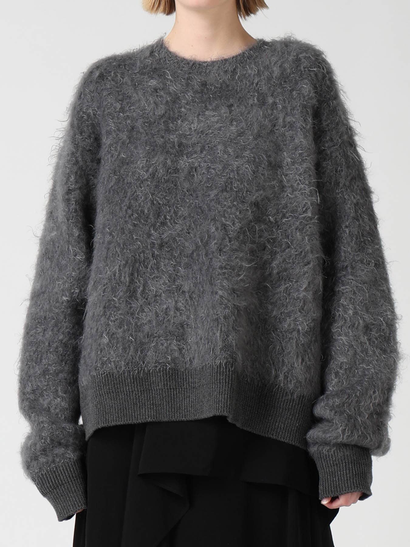 MOHAIR SHAGGY KNIT PULLOVER