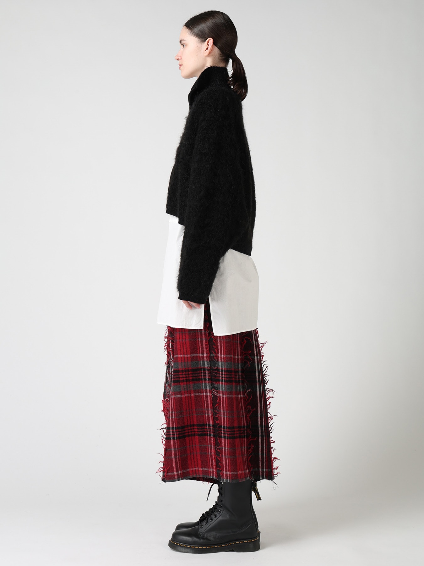 MOHAIR SHAGGY ZIP-UP CARDIGAN