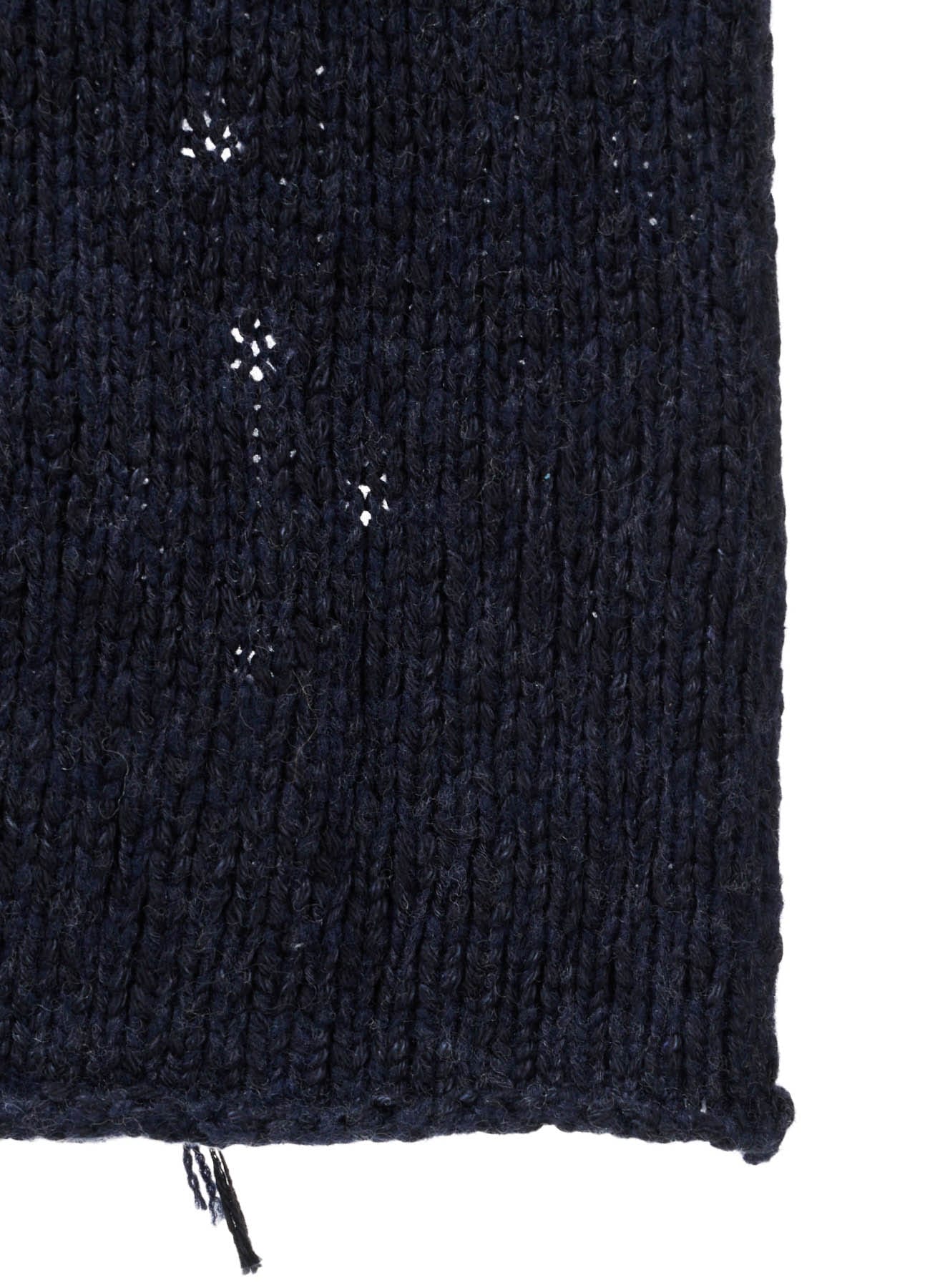 SLUB JERSEY EYELET SKIPPER-COLLAR PULLOVER