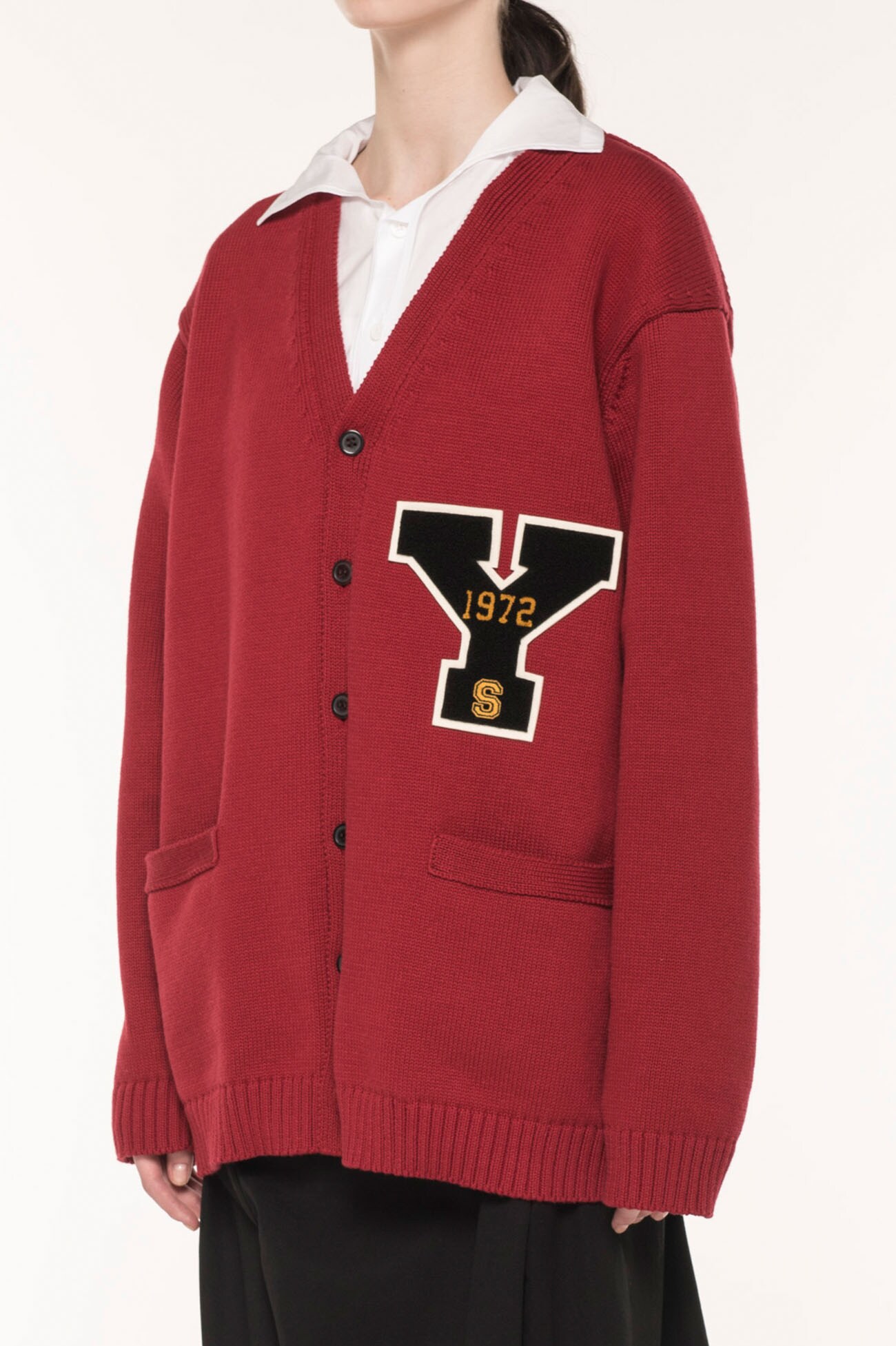 [Y's 1972 - Traditions] COTTON POLYESTER Y KNIT CARDIGAN