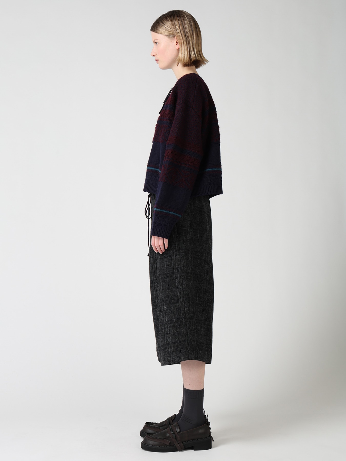 TYROLEAN JACQUARD CARDIGAN