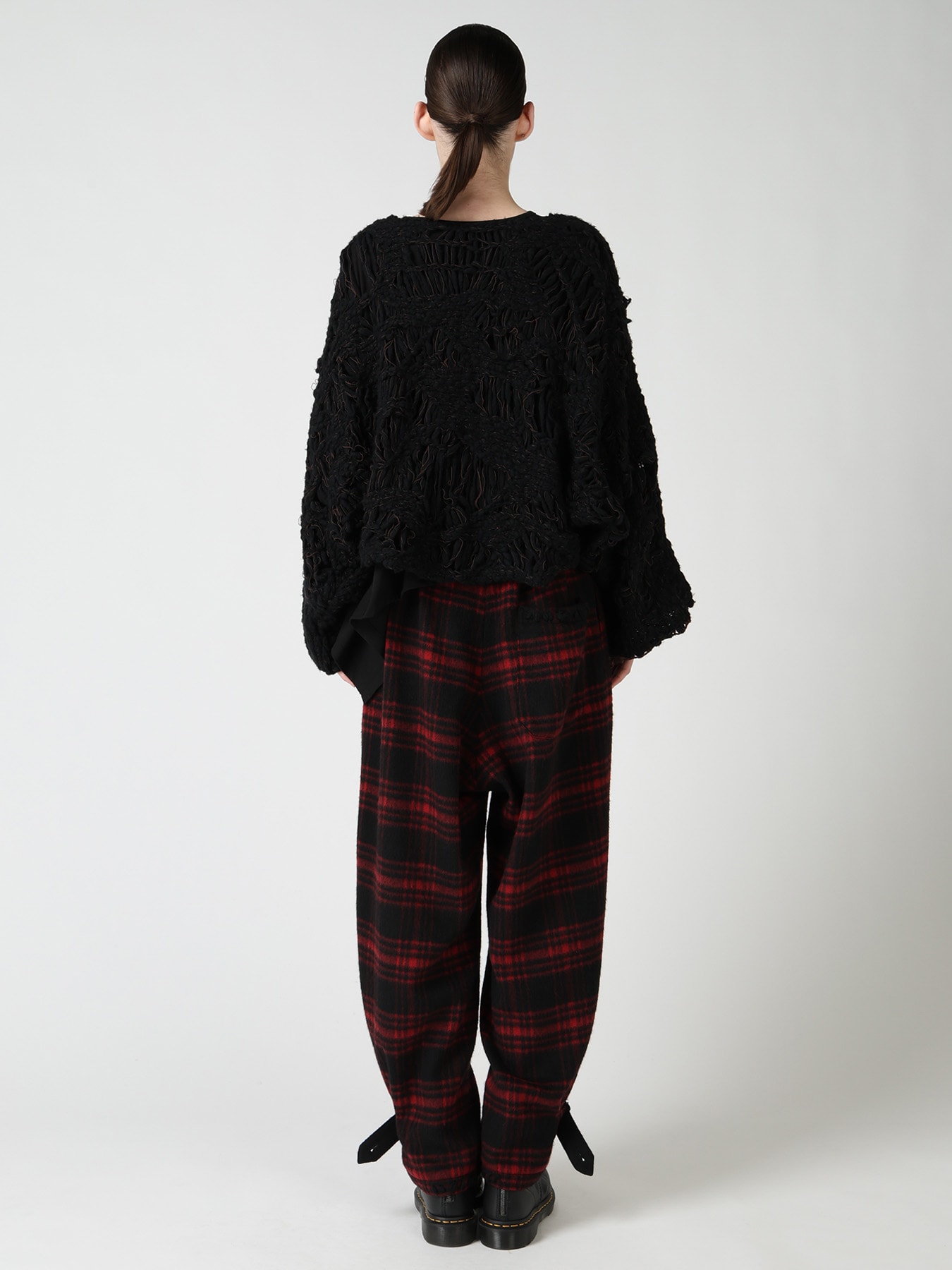 SUPER CHUNKY DISTORTED SLUB CROPPED PULLOVER