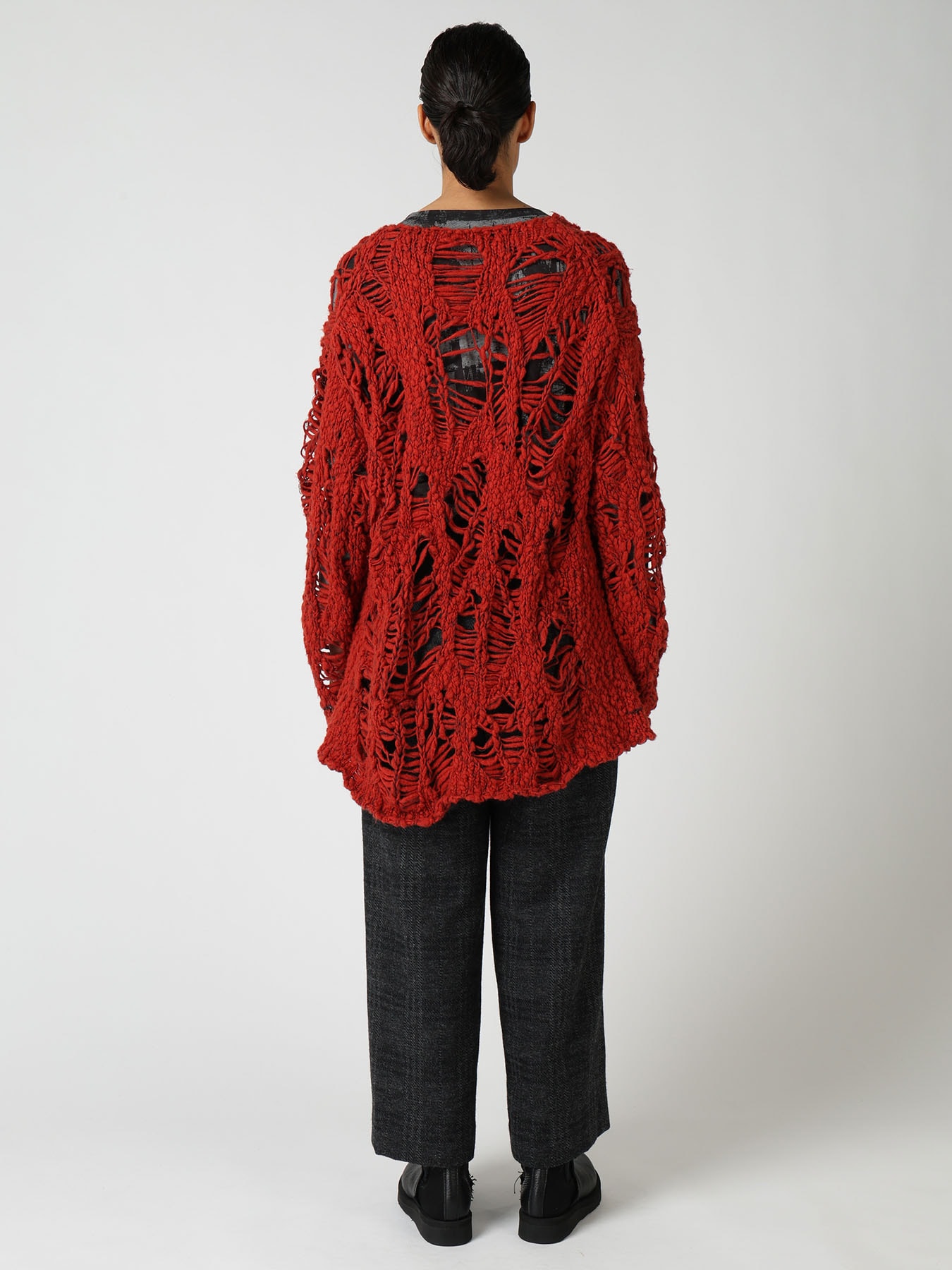 SUPER CHUNKY DISTORTED SLUB PULLOVER